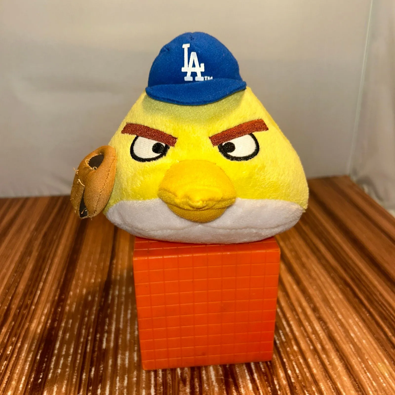 Product image for Los Angeles Dodgers LA  Angry Birds Plush Genuine MLB Merch Yellow Figure 2014