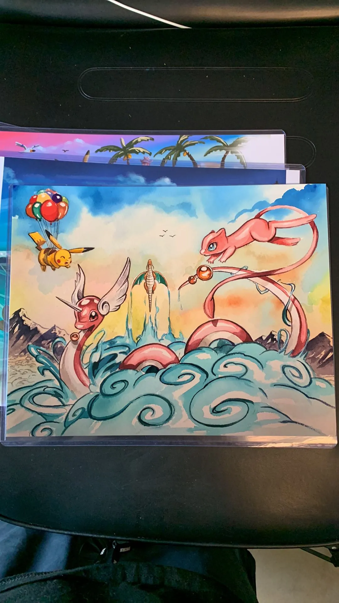 Product image for 11x14 shiny Dragonair and friends print
