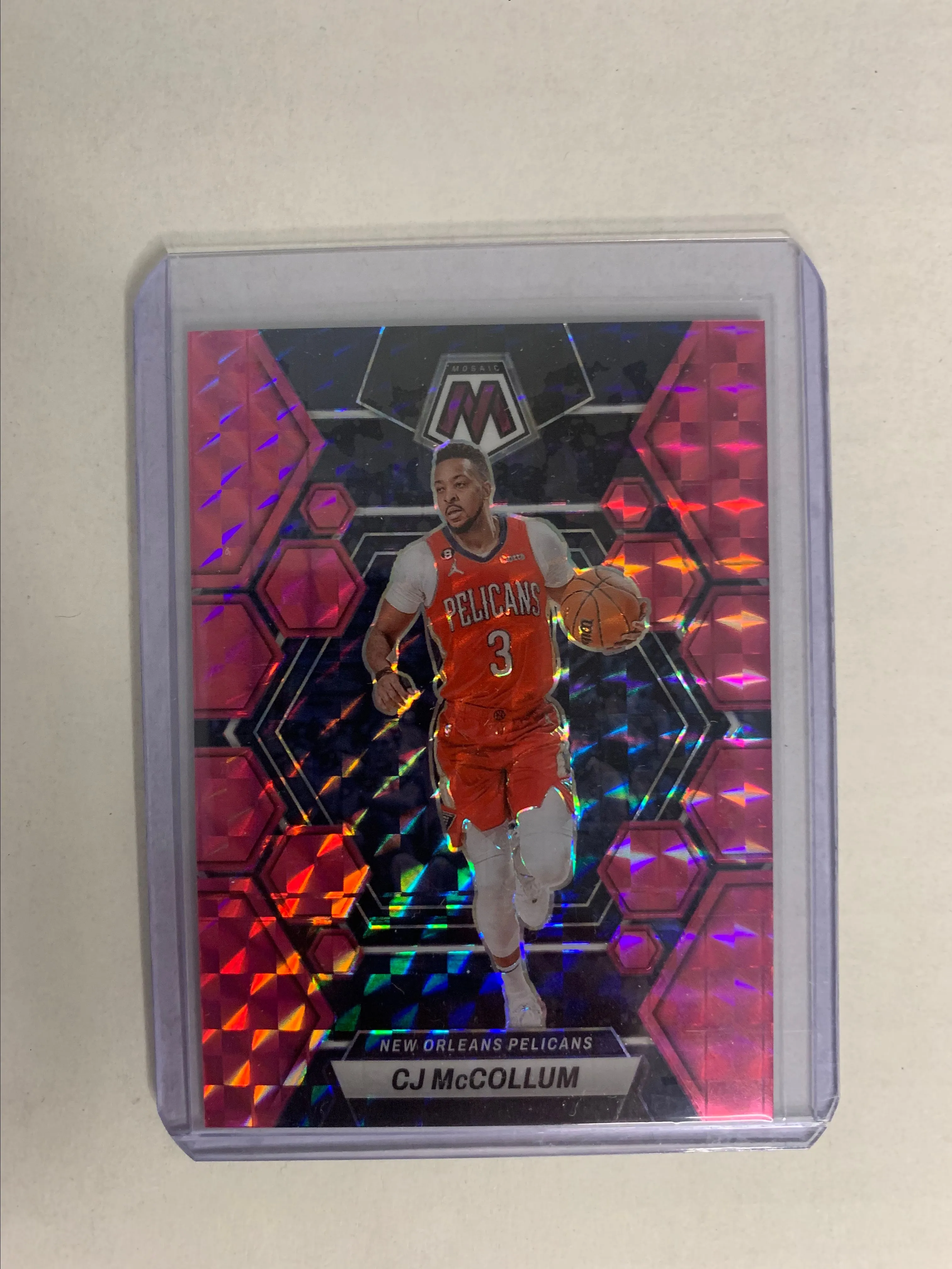 Product image for 2022-2023 Mosaic CJ McCollum Pink 72/149