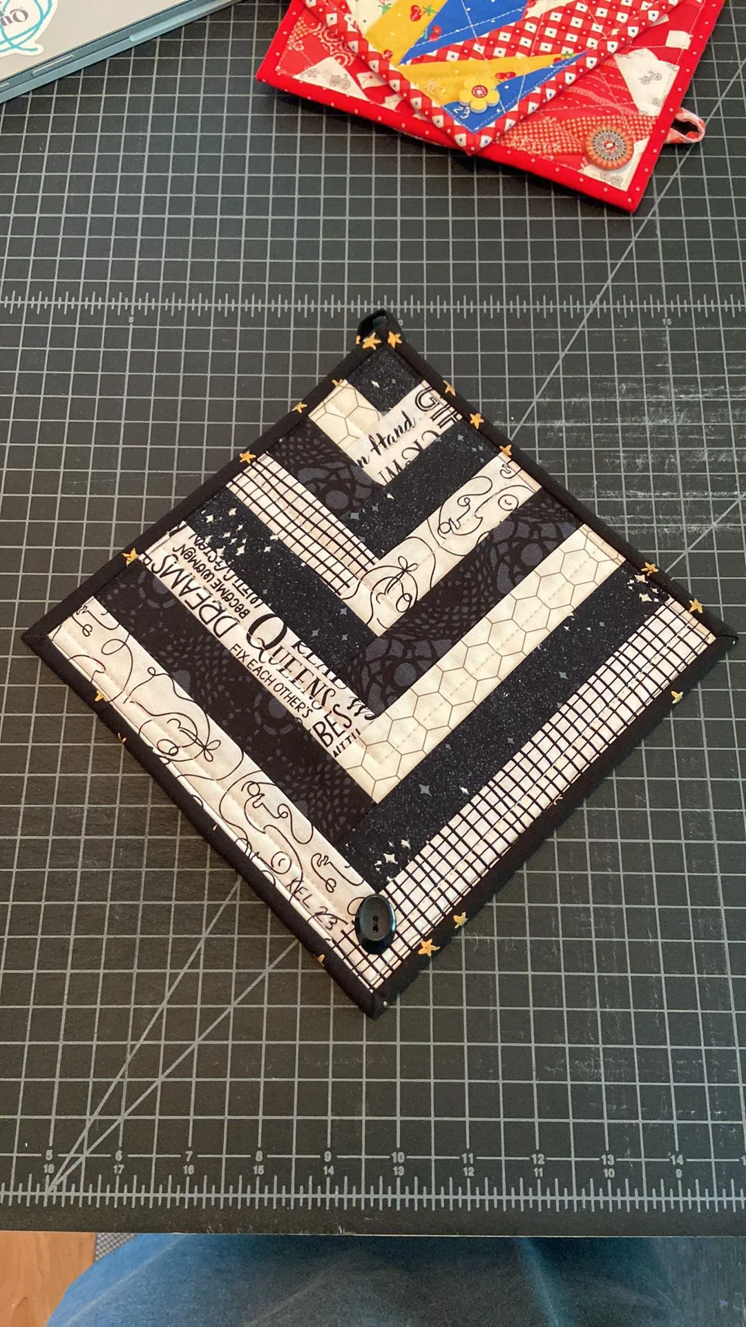 Product image for Black and White Art Quilt