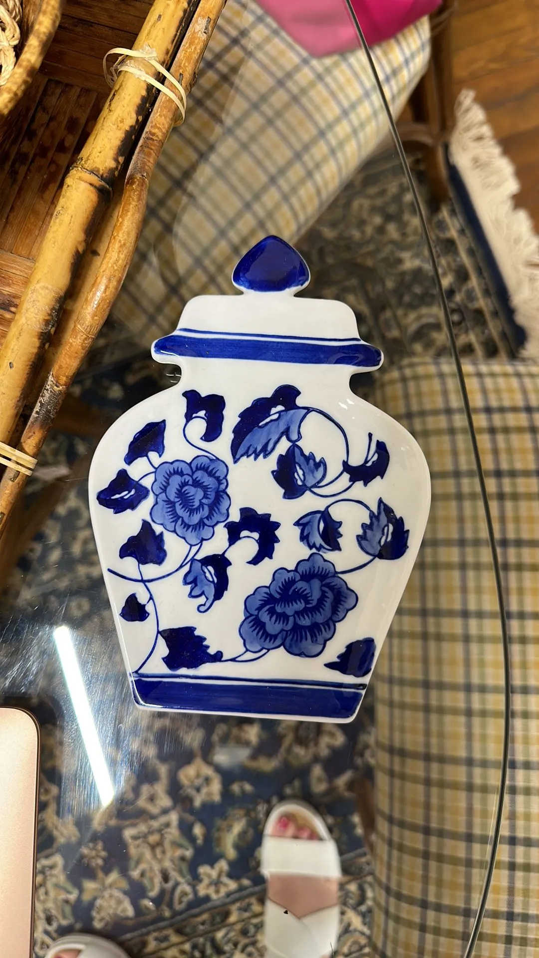 Product image for Blue and White Trivet/Spoon Rest