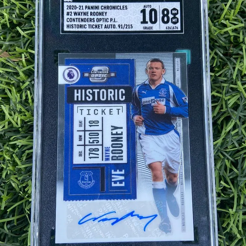 Product image for Rooney Historic Ticket Auto SGC 8