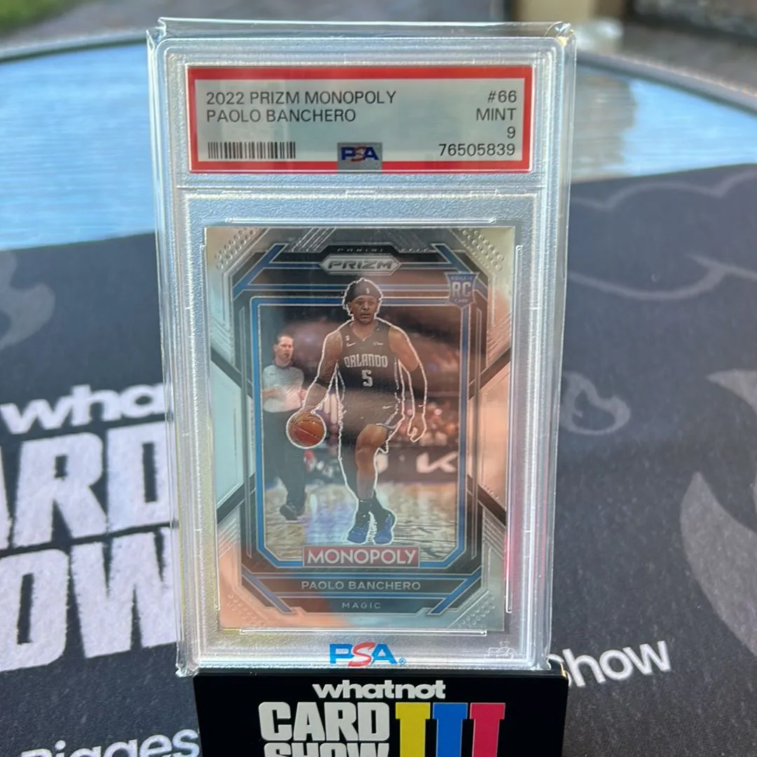 Product image for 2022 Panini Prizm Monopoly Paolo Banchero 66  PSA MINT 9