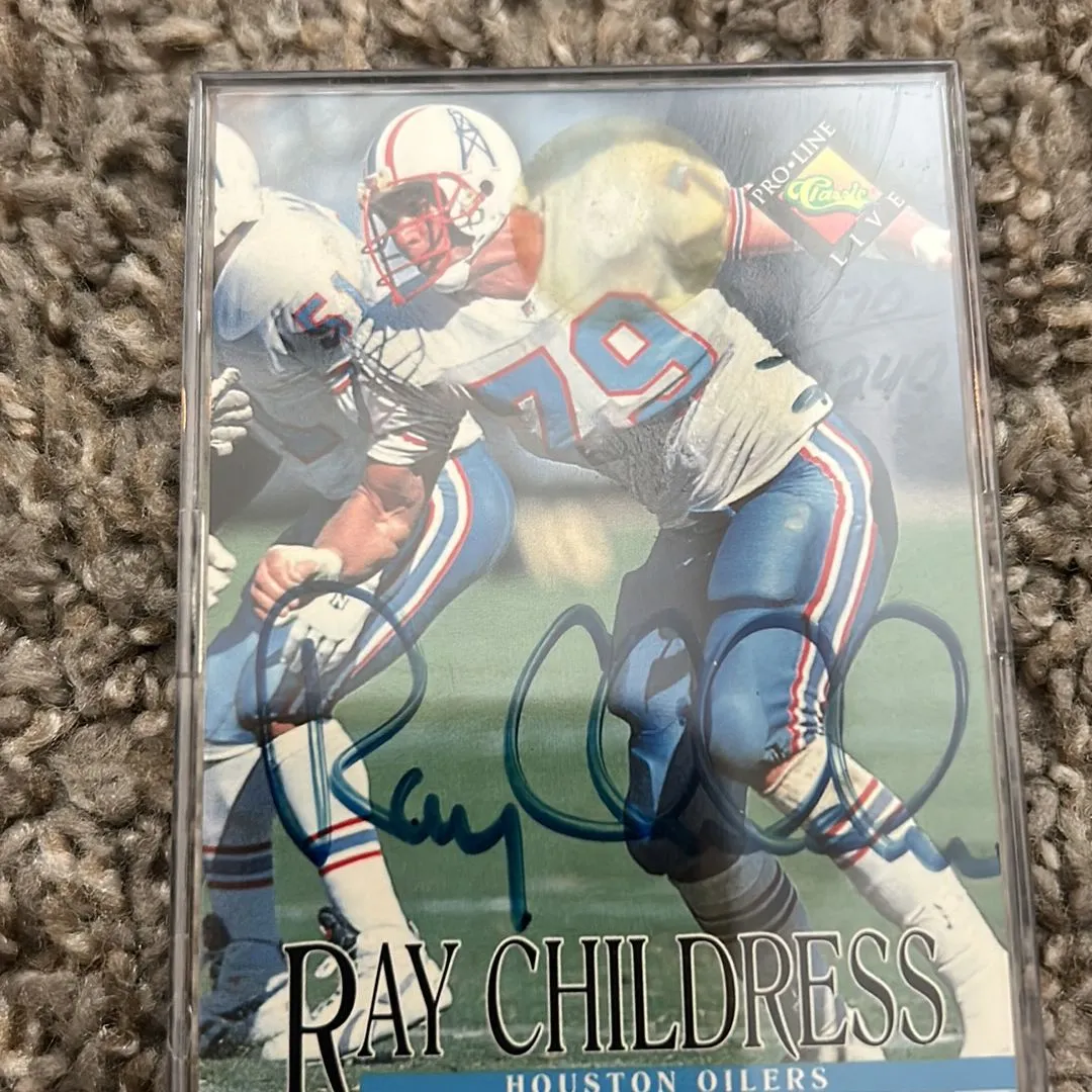 Product image for Ray Childress Autographed Card