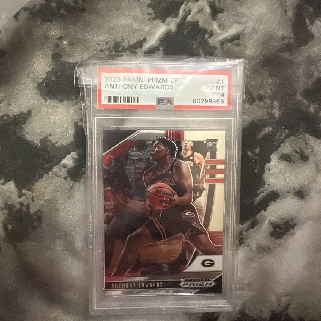 Product image for 2020 Panini Prizm Draft Picks Anthony Edwards 1  PSA MINT 9