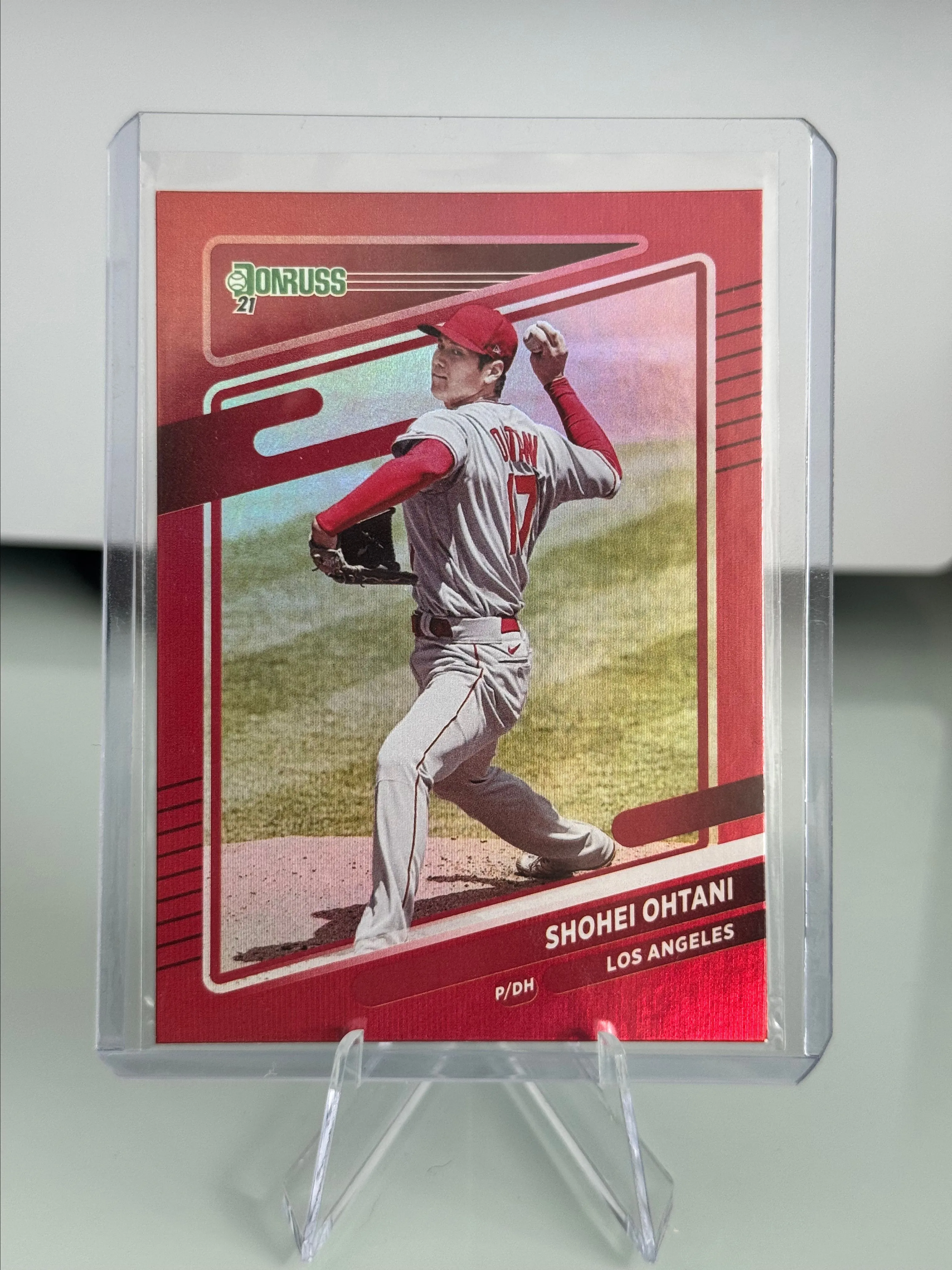 Product image for 2021 Panini Donruss - Shohei Ohtani Holo Red