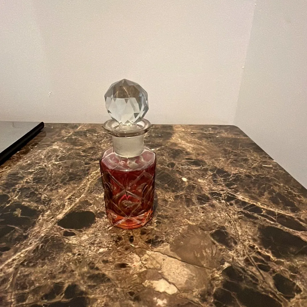 Product image for Red/clear perfume bottle