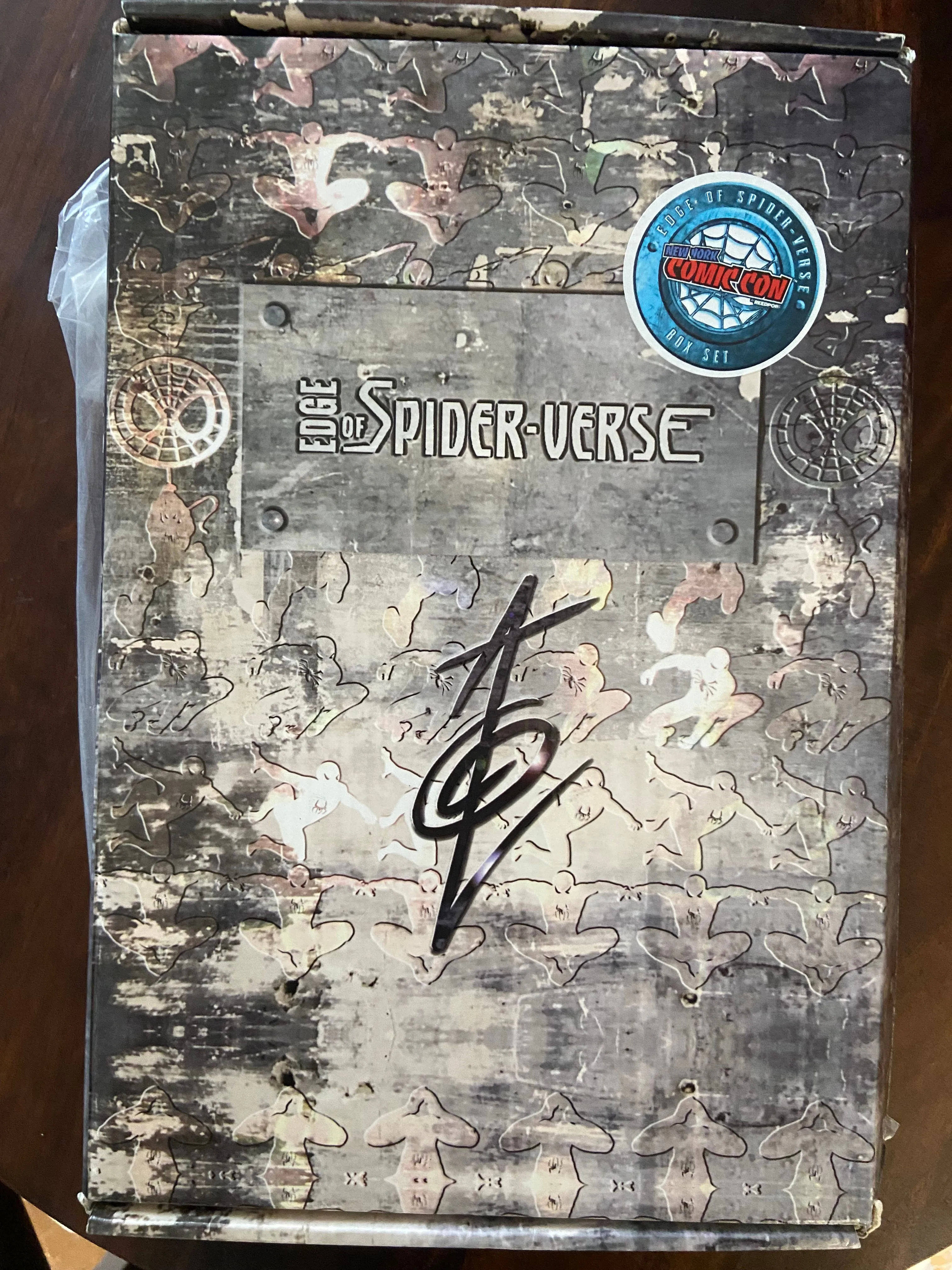 Product image for Edge Of The Spider-Verse 6 Piece Connecting Cover Set W/ Signed Box