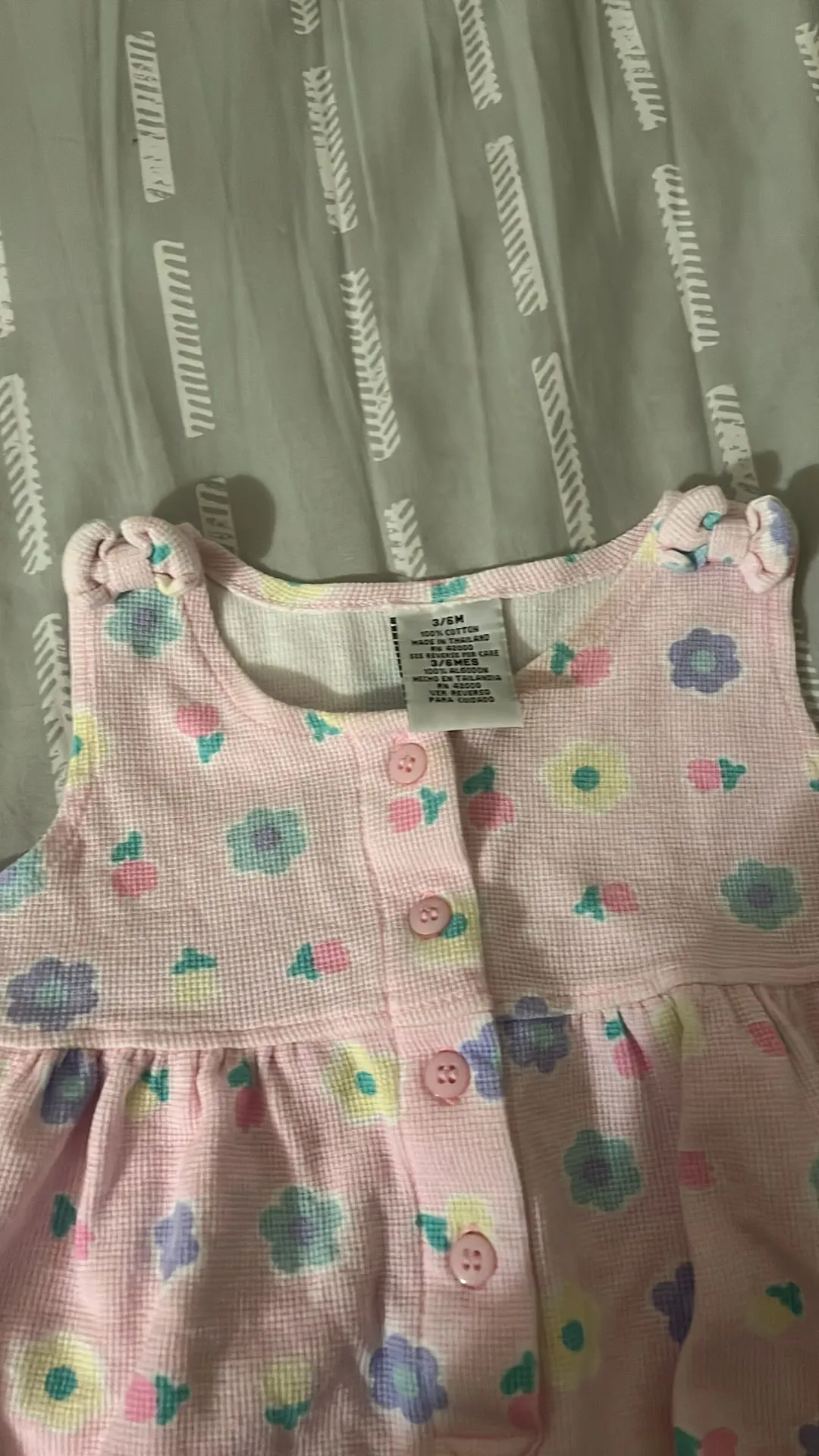 Product image for 3-6m vintage floral romper