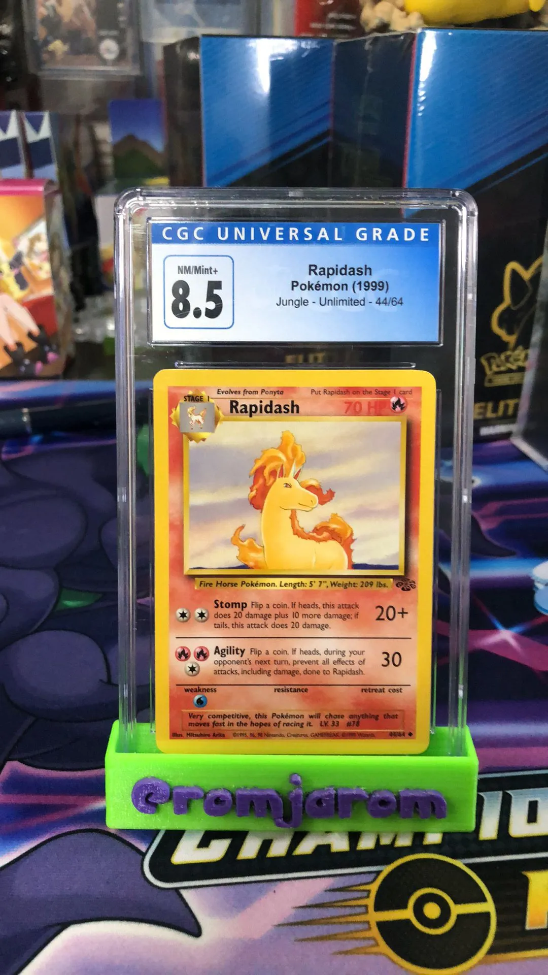 Product image for CGC 8.5 1999 Jungle - Unlimited Rapidash