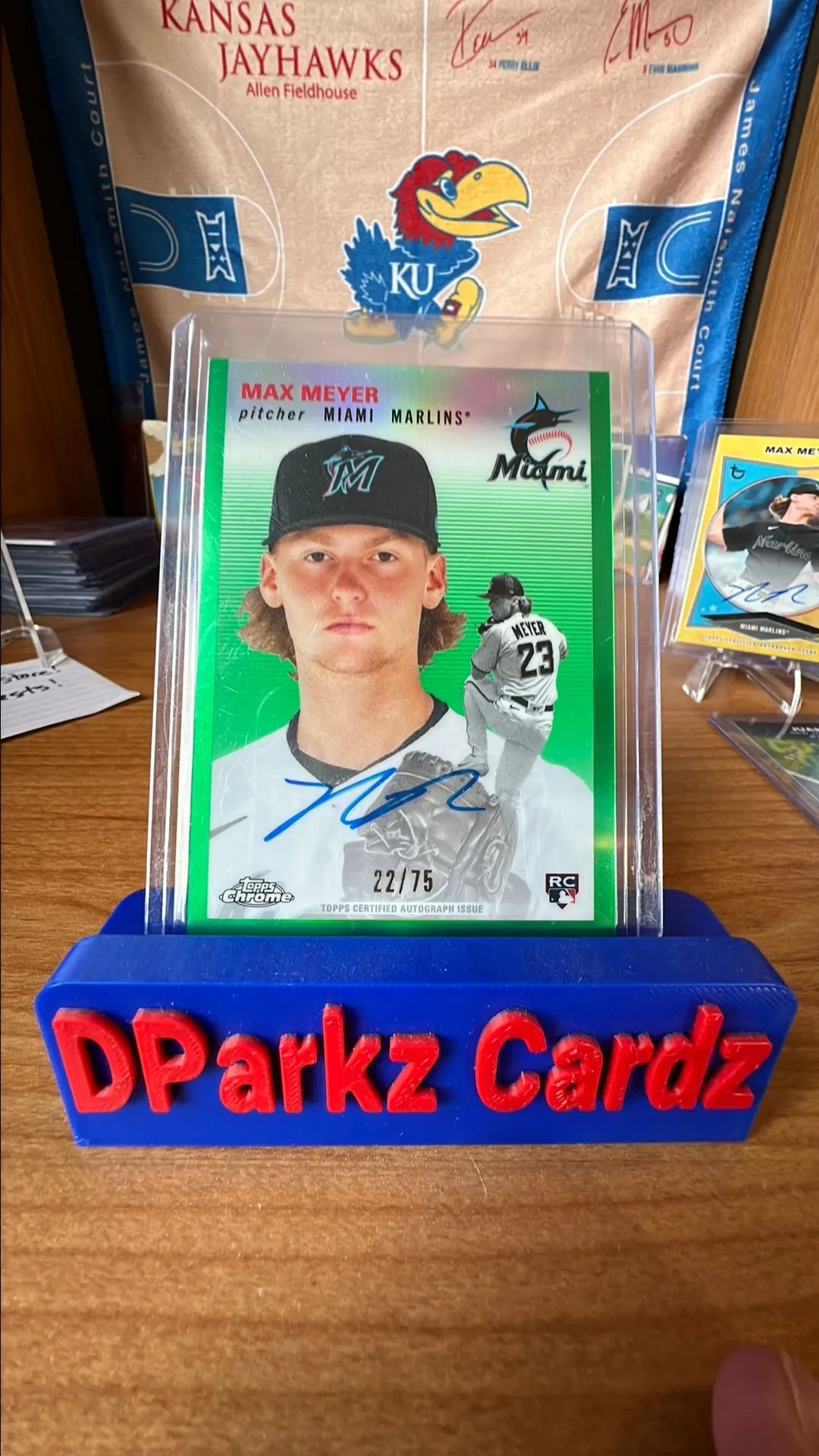 Product image for 2023 Topps Chrome Platinum Max Meyer Green Refractor Auto #22/75!!