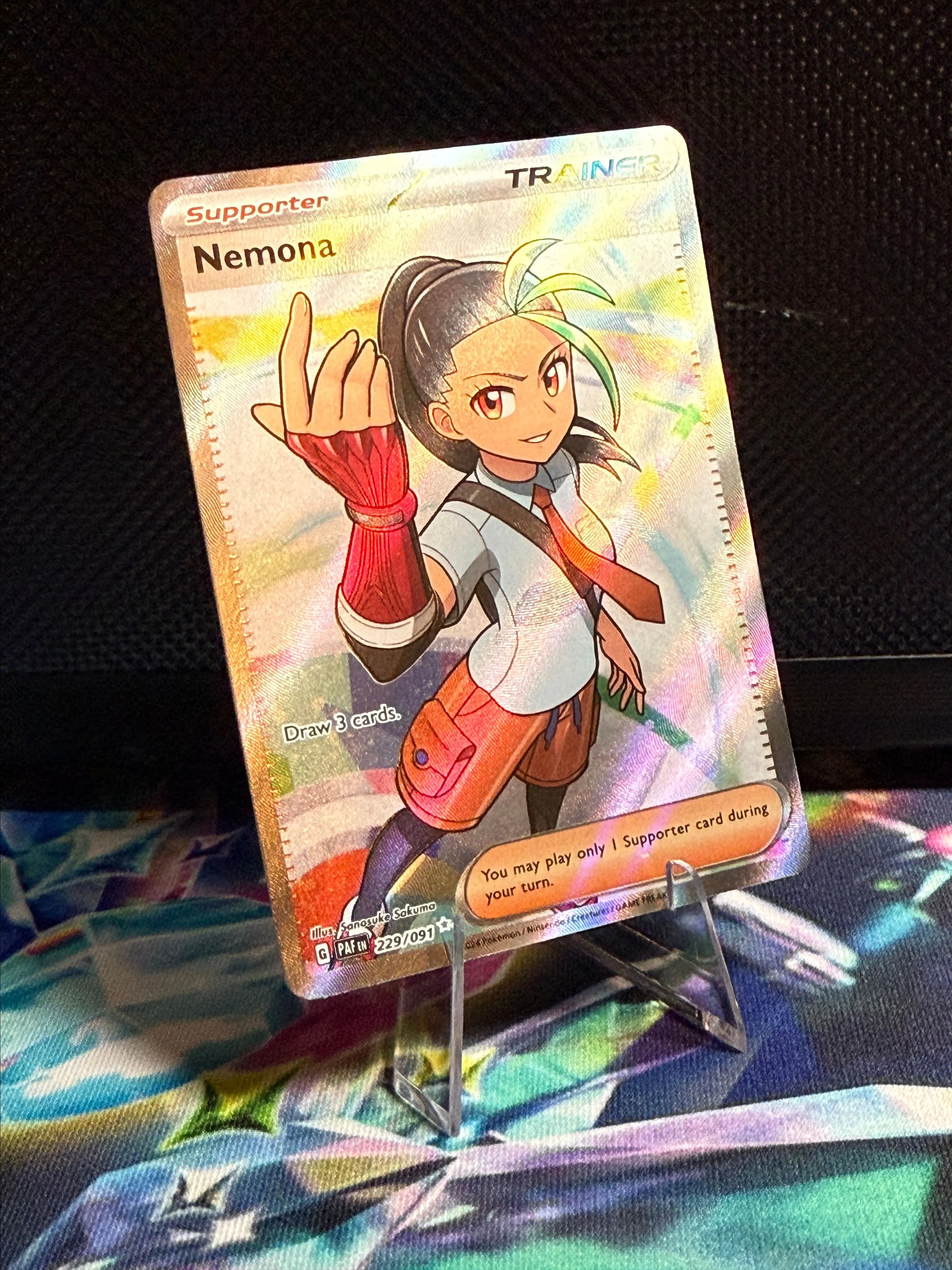 Pokemon Trading Card Game Paldean Fates Secret Rare Nemona #229