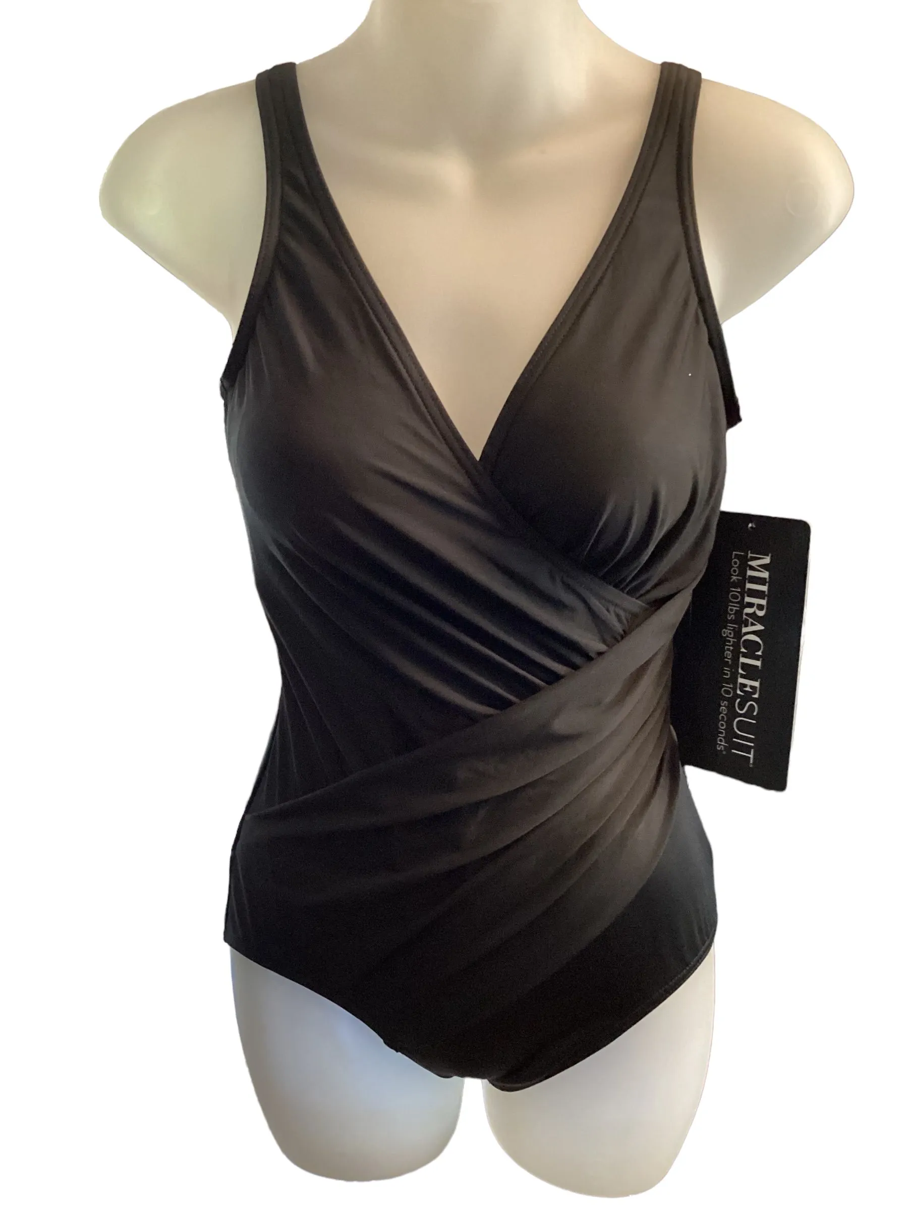 Product image for #22. Miracle Suit Black OnePiece Sz8