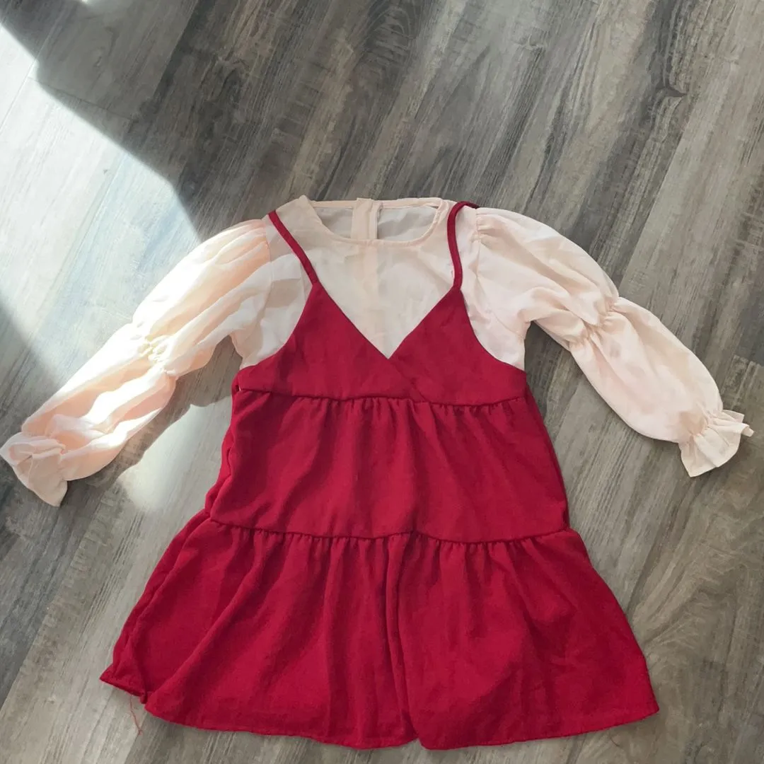 Product image for Girls dress summer Red Size 140 9Y