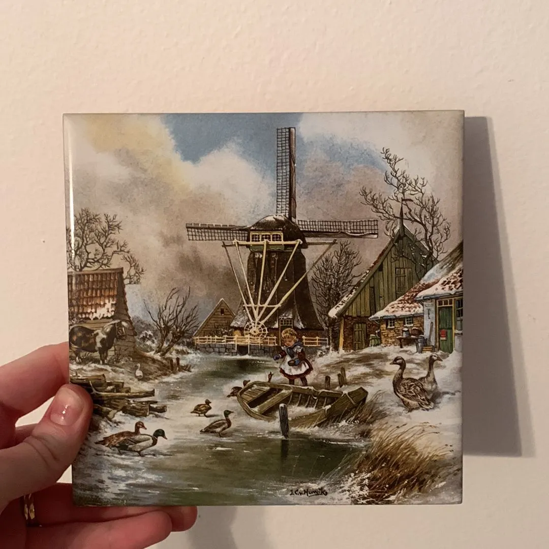 Product image for Ter Steege Dutch Tile with Boat
