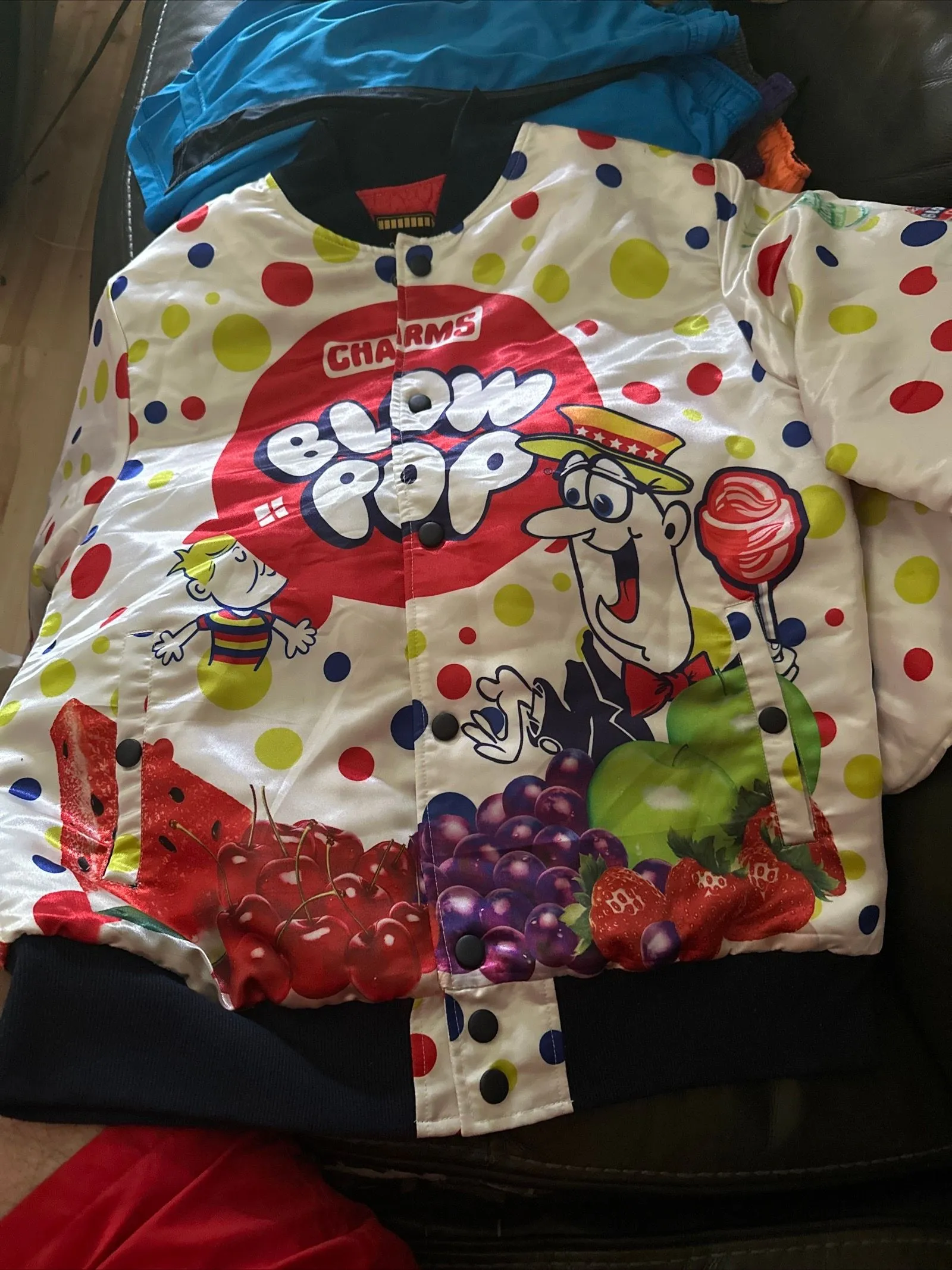 Product image for Blow Pop  Varsity  Satin Jacket