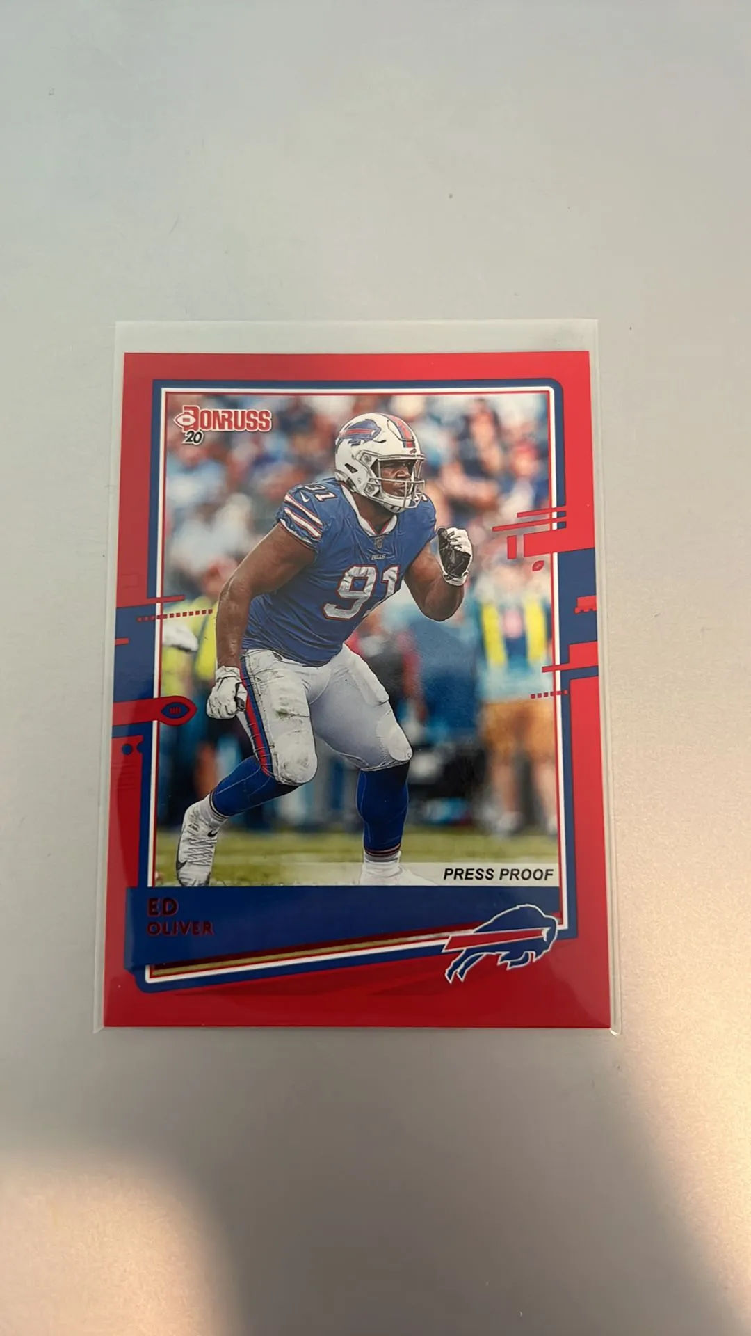 Product image for Ed Oliver - DONRUSS PRESS PROOF RED - BILLS