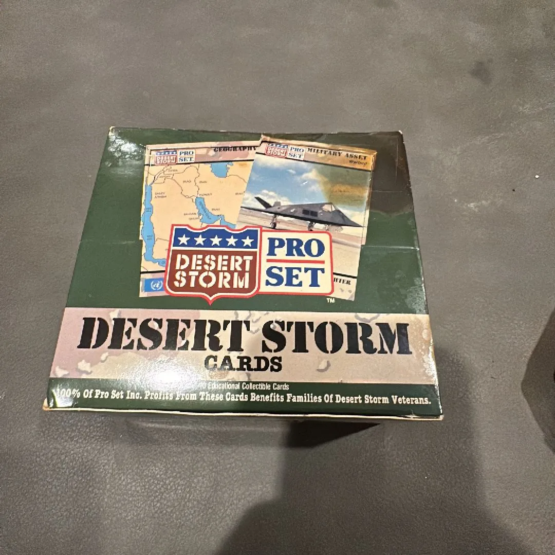 Product image for Full Box 1991 Unopened Packs Desert Storm Pro Set Trading Cards