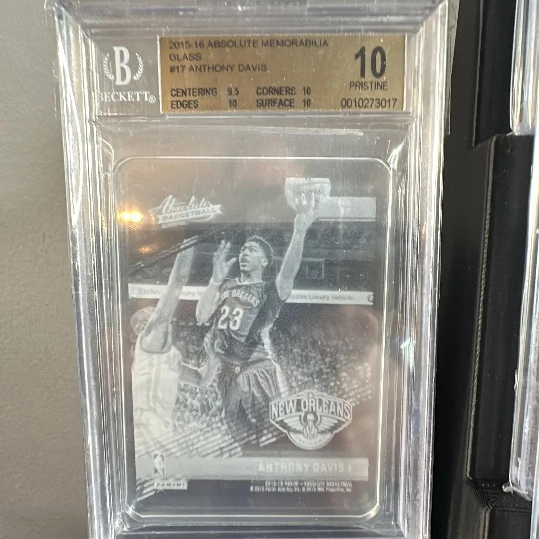 Product image for Anthony Davis absolute glass card BGS 10