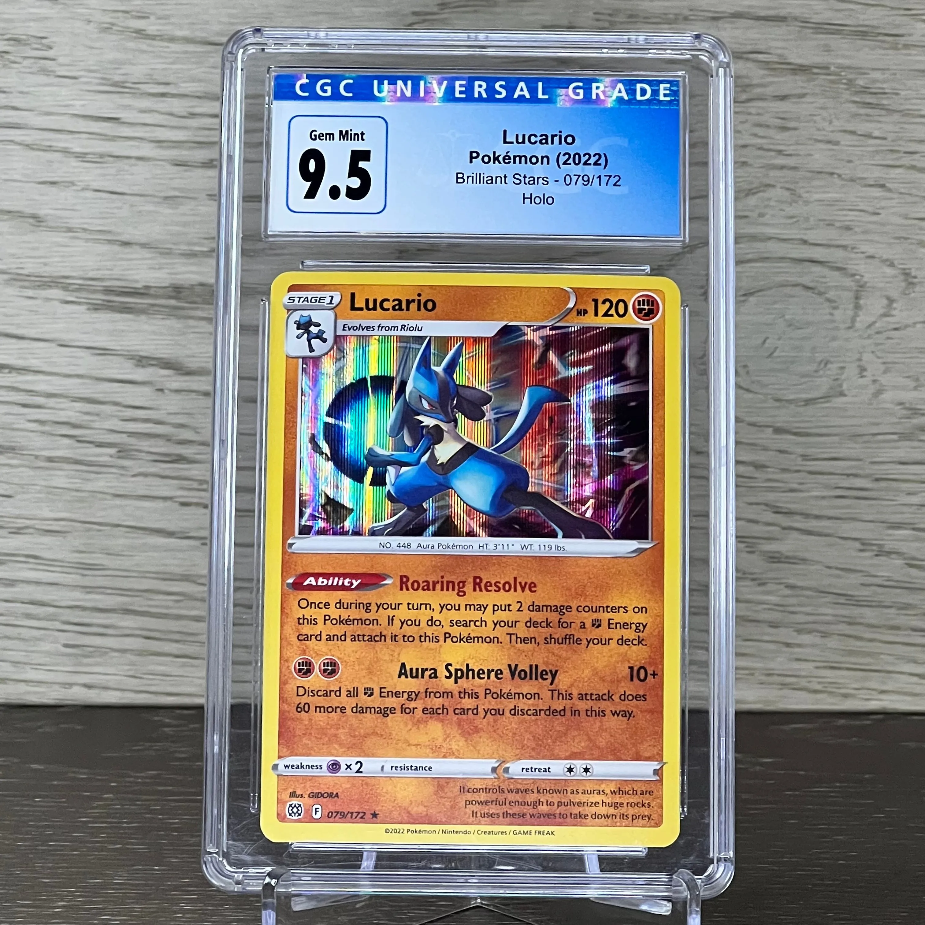 2022 Lucario Pokemon Brilliant Stars Holo CGC 9.5  Whatnot: Shop, Sell,  Connect