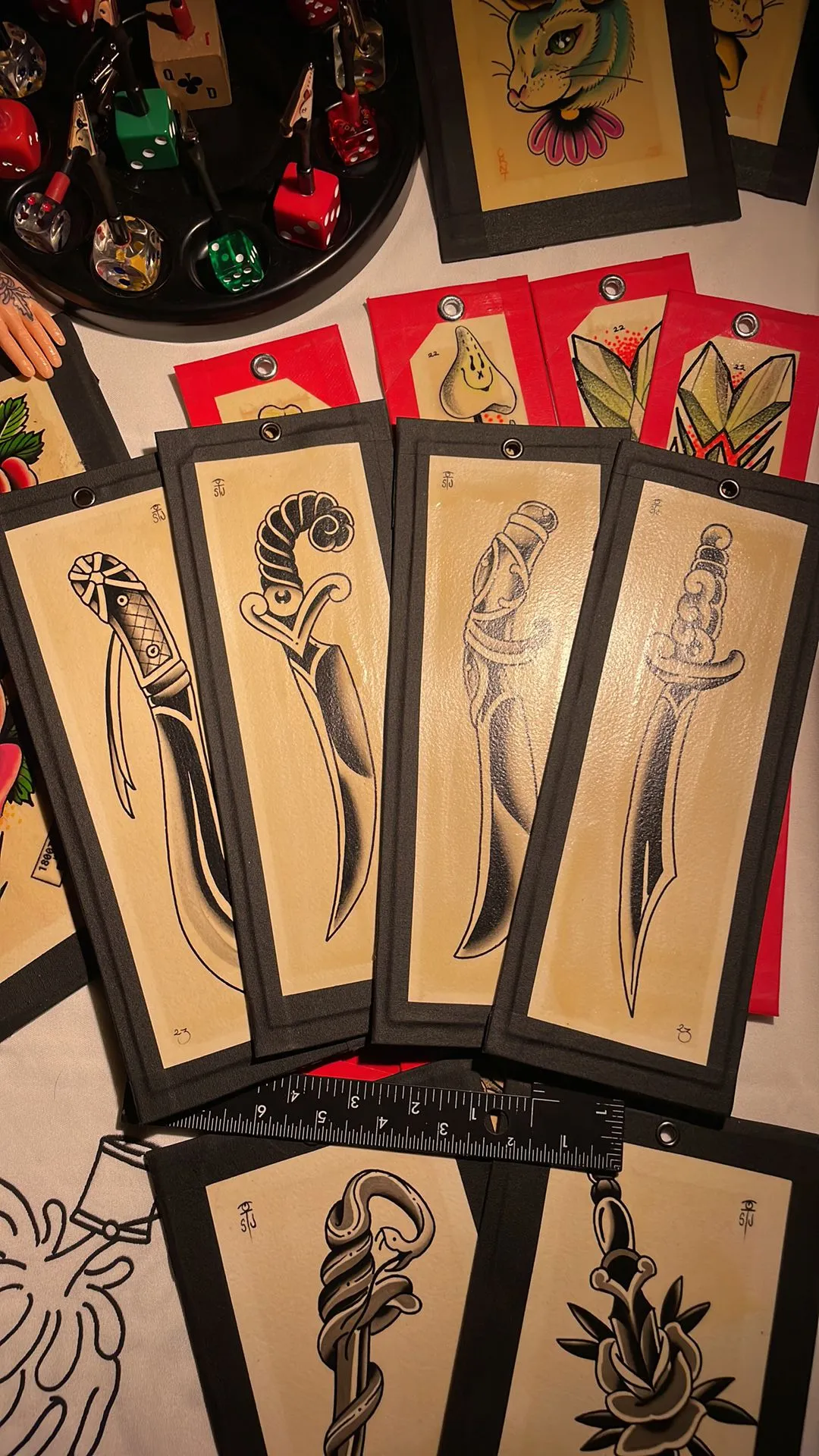 Product image for BUNDLE - DAGGER TATTOO FLASH (4)