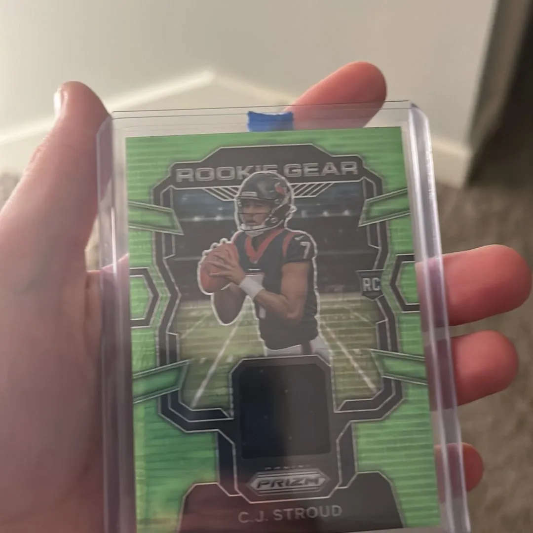 Product image for Cj stroud rookie gear Prizim green pulsar