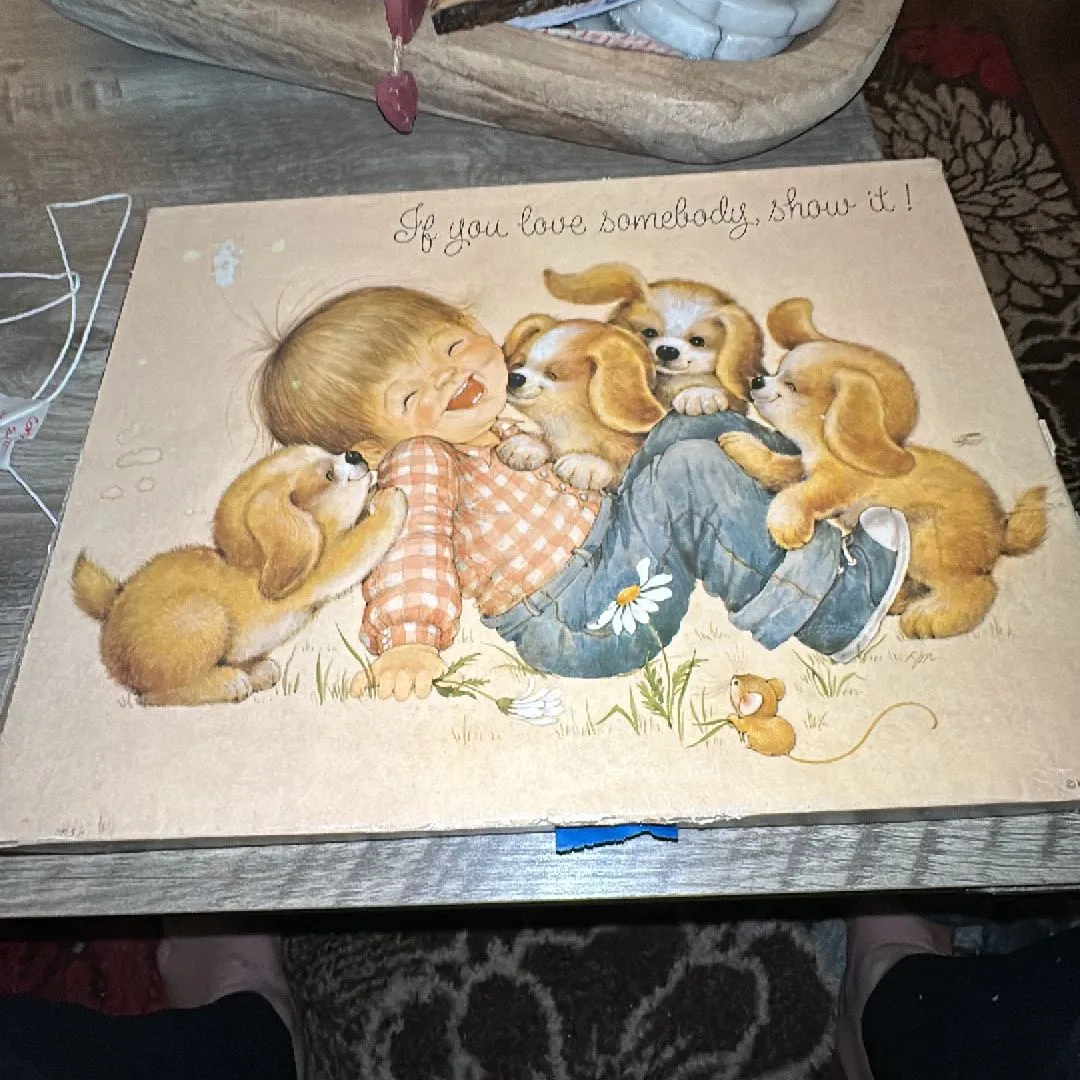 Product image for Vintage Springbok 500 Piece Boy and Puppies Puzzle