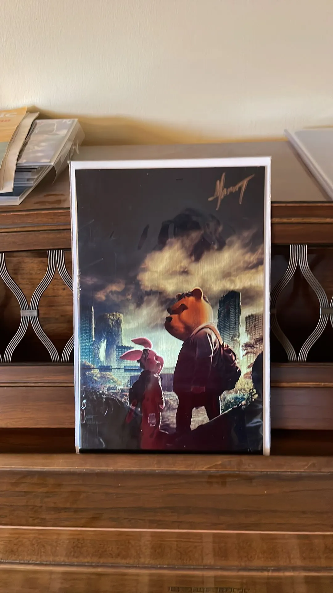 Product image for The Last of Pooh Virgin Metal Signed by Marat 4/6