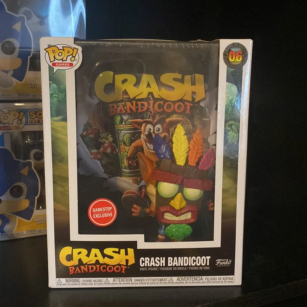 Product image for Crash Bandicoot with Aku Mask (Game Cover)