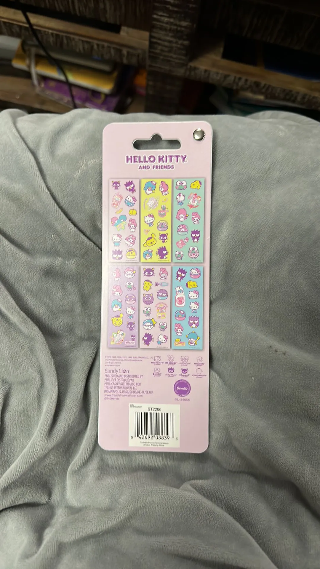 Product image for Hello Kitty and Friends 6 unique sticker pack
