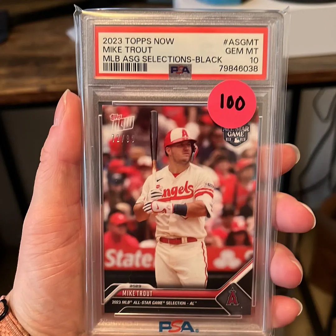 Product image for 2023 Topps Now Mlb All-Star Game Selections Mike Trout ASGMT Mlb Asg Selections-Black PSA GEM MT 10