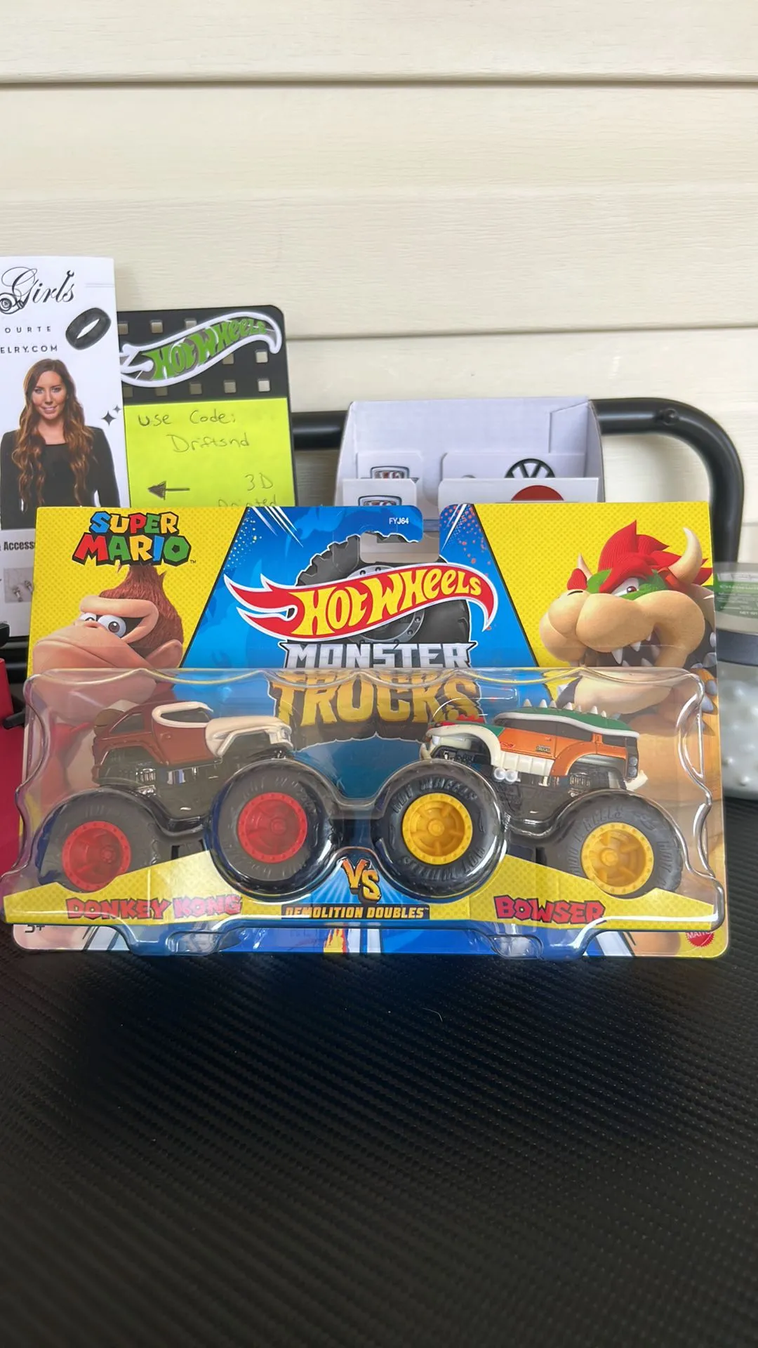 Product image for Super Mario HW Monster truck 2pk