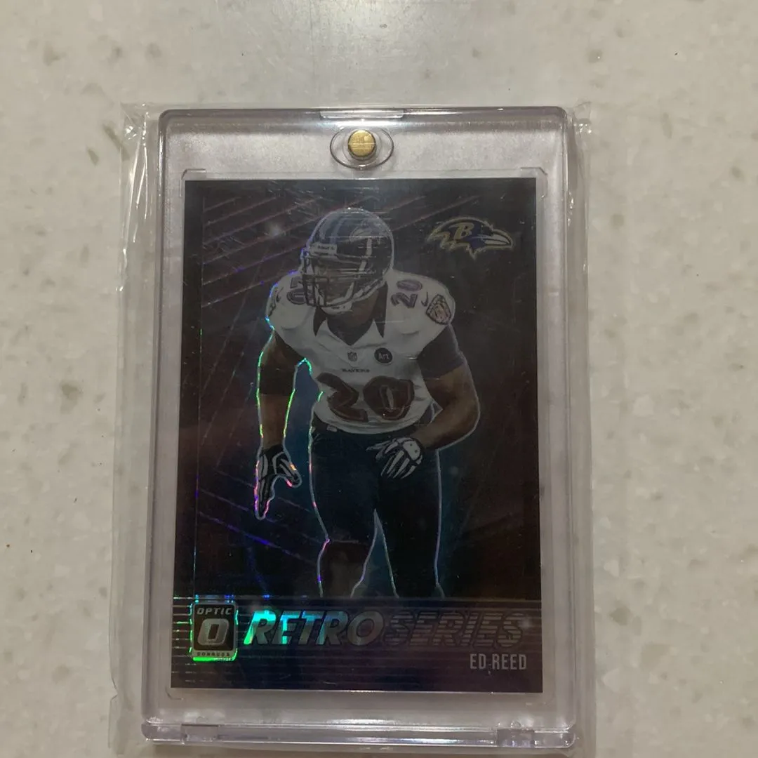 Product image for Ed Reed 2021 Donruss Optic Black Pandora Retro Series /25 Ravens