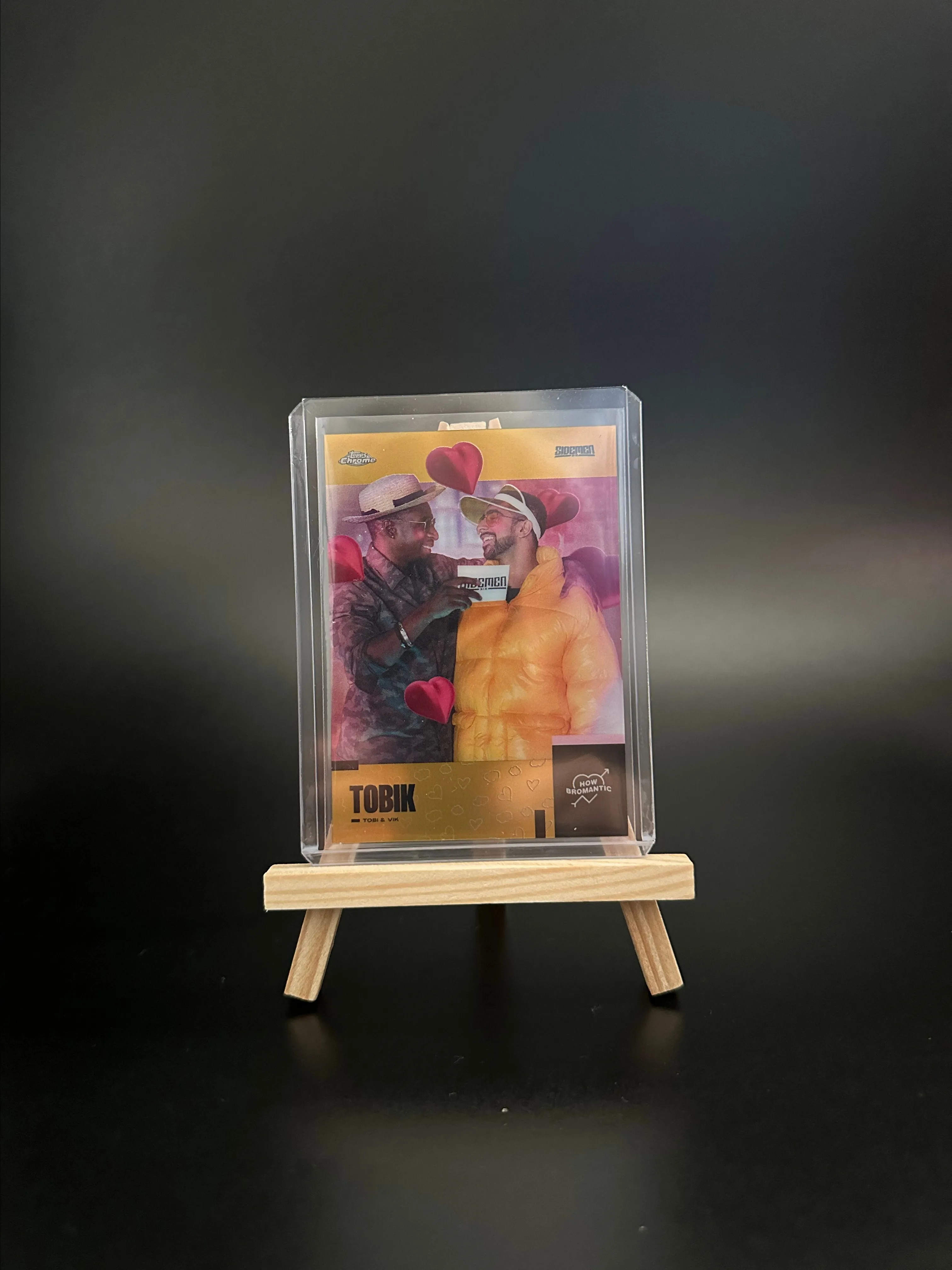 Product image for Tobi and Vikkstar Bromantic, Sidemen x Topps Chrome card, /50 rare