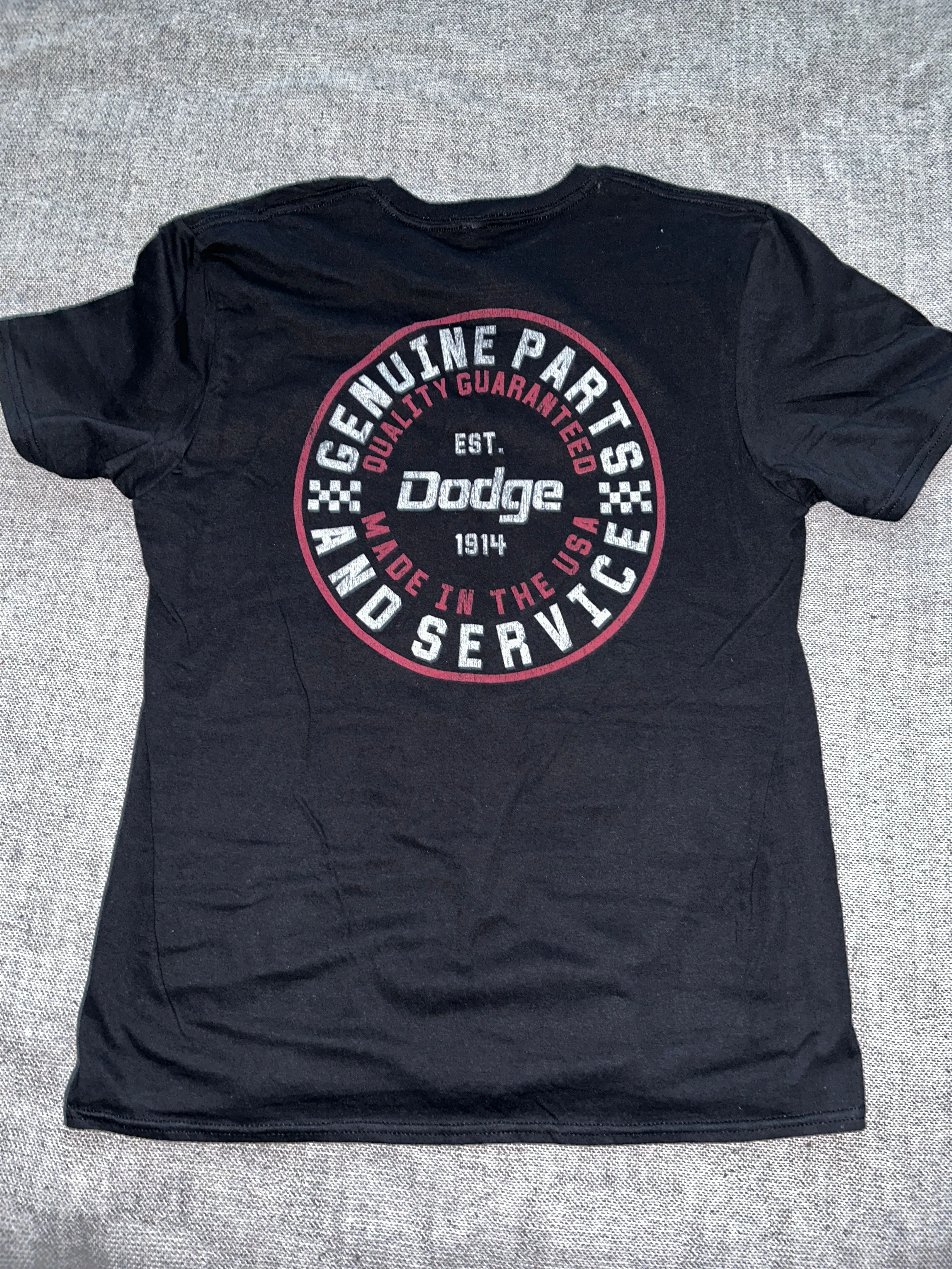 Product image for New Dodge Genuine Parts and Service Tshirt. Size Large