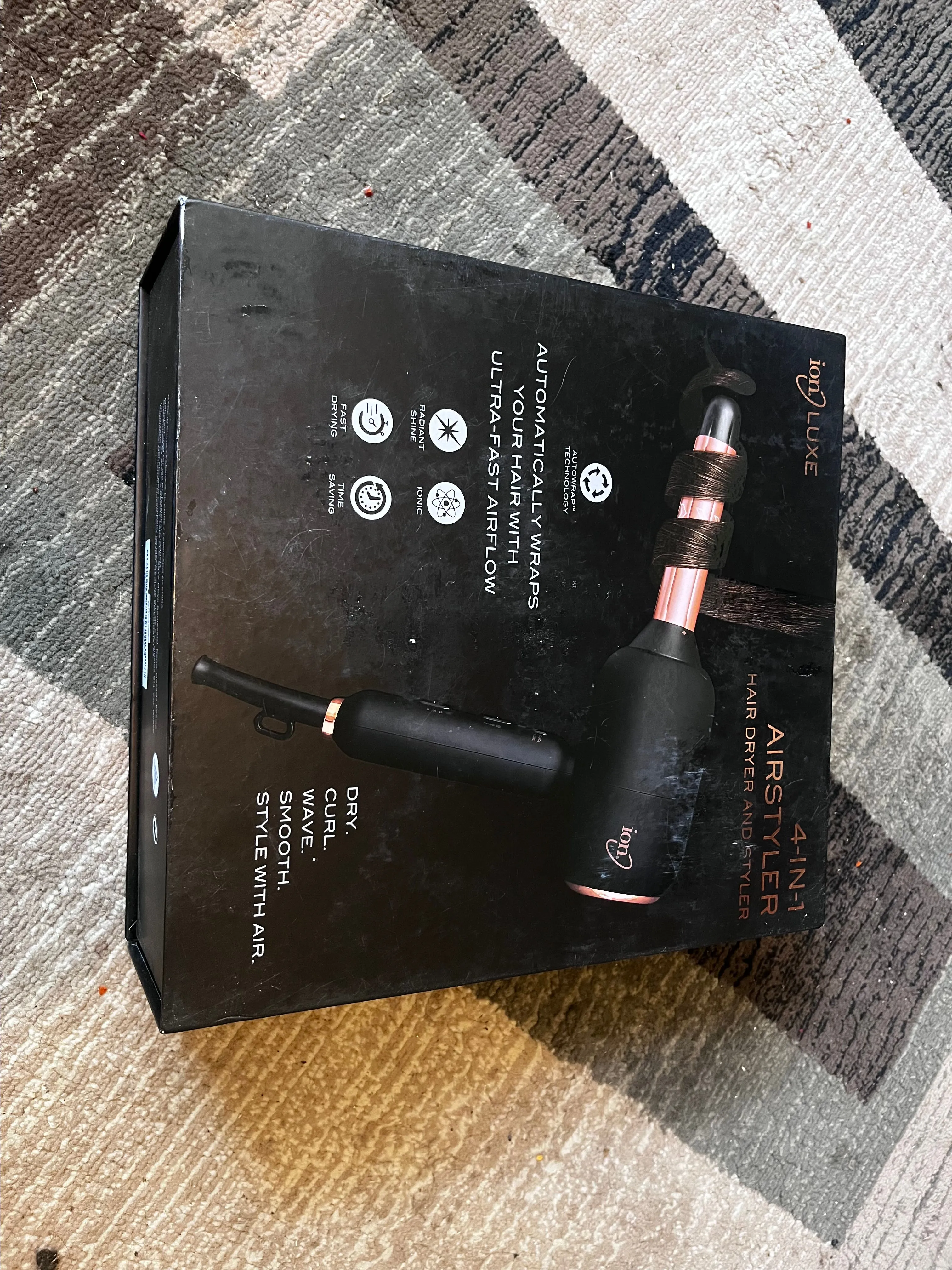 Product image for Brand ion Color Black Wattage 1875 watts Power Source Corded Electric Special Feature Ionic Technolo