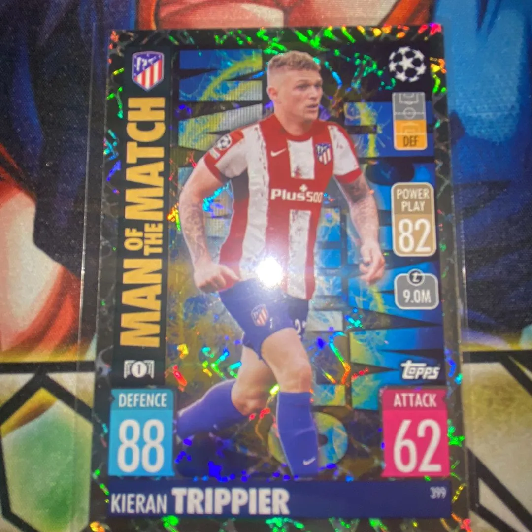 Product image for 2021-22 Topps Match Attax UCL Man of the Match Foil Kieran Trippier #399