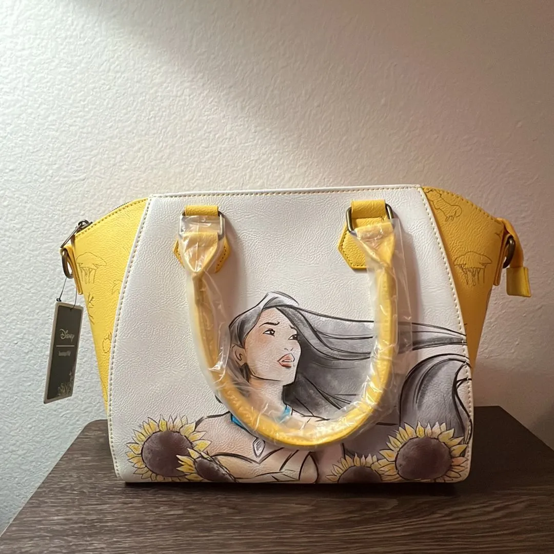 Product image for Disney Loungefly Pocahontas Sunflower Satchel Bag