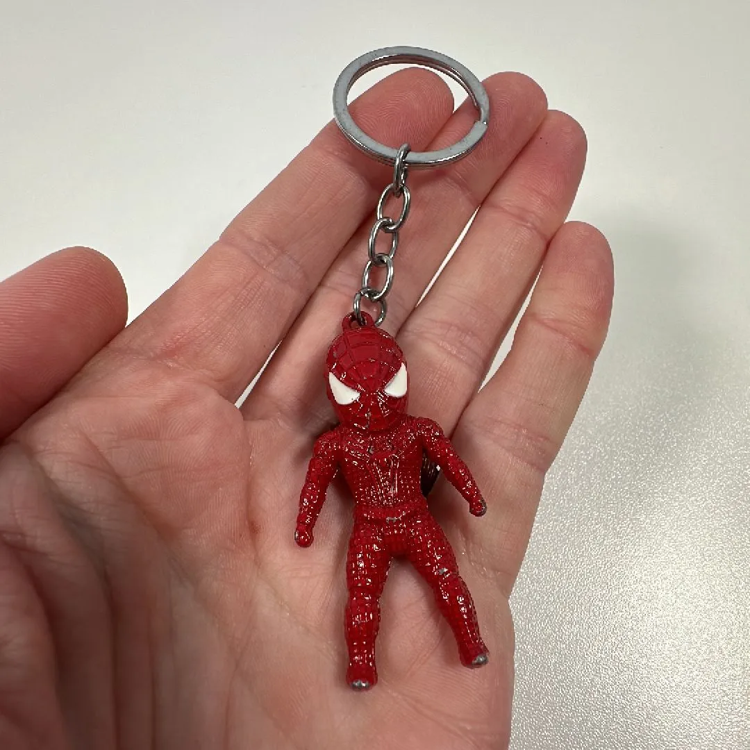 Product image for Spider-Man Red Metal Keyring Keychain