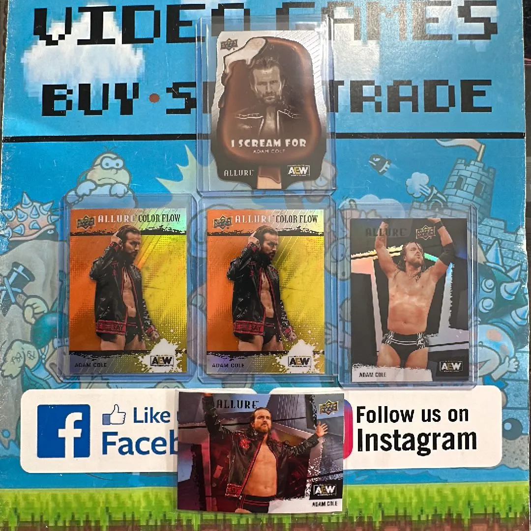 Product image for AEW Upper Deck Allure Adam Cole Lot