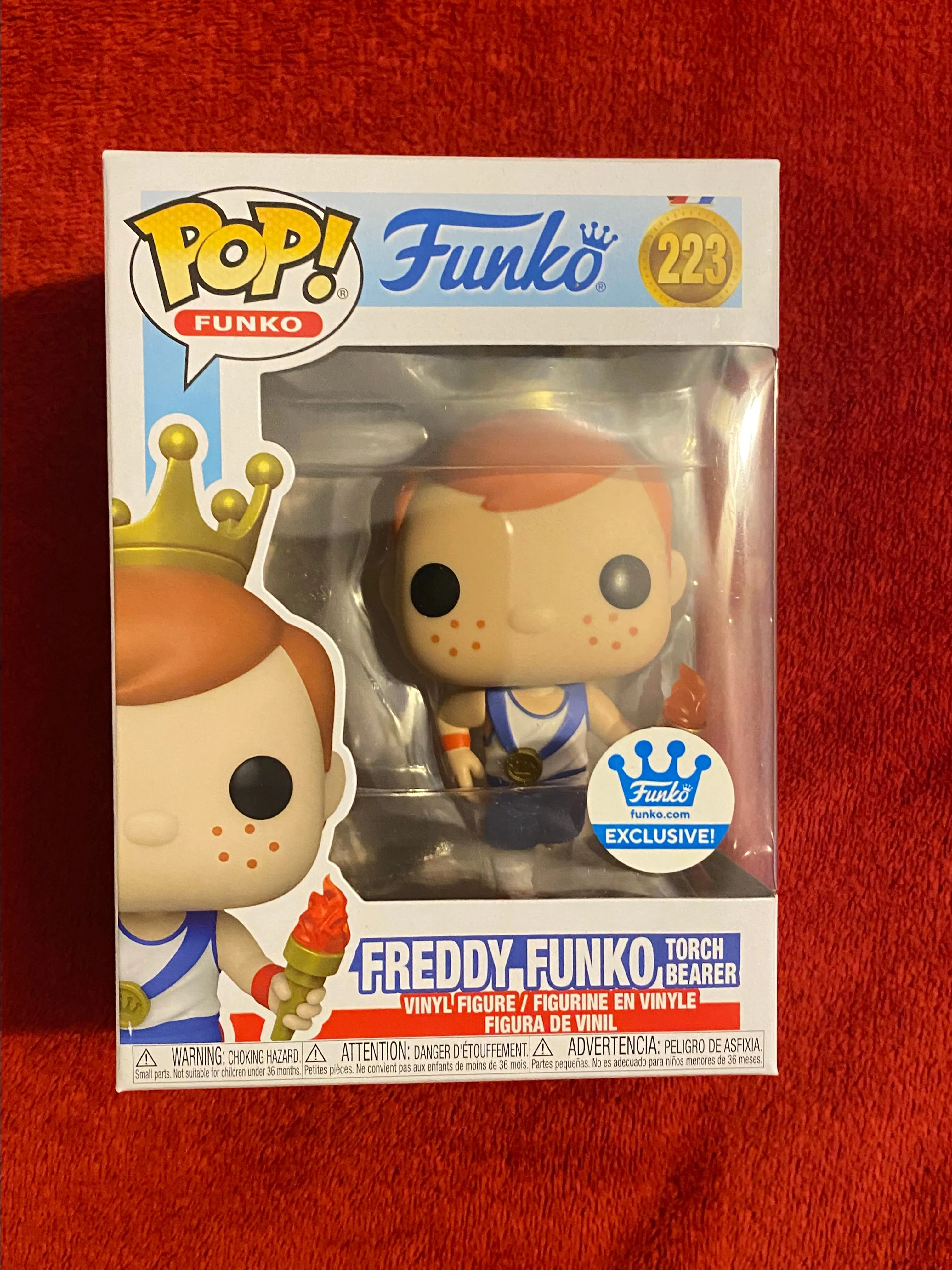 Product image for Funko Pop Freddy Funko as Torch Bearer #223 Funko Exclusive With Soft Protector