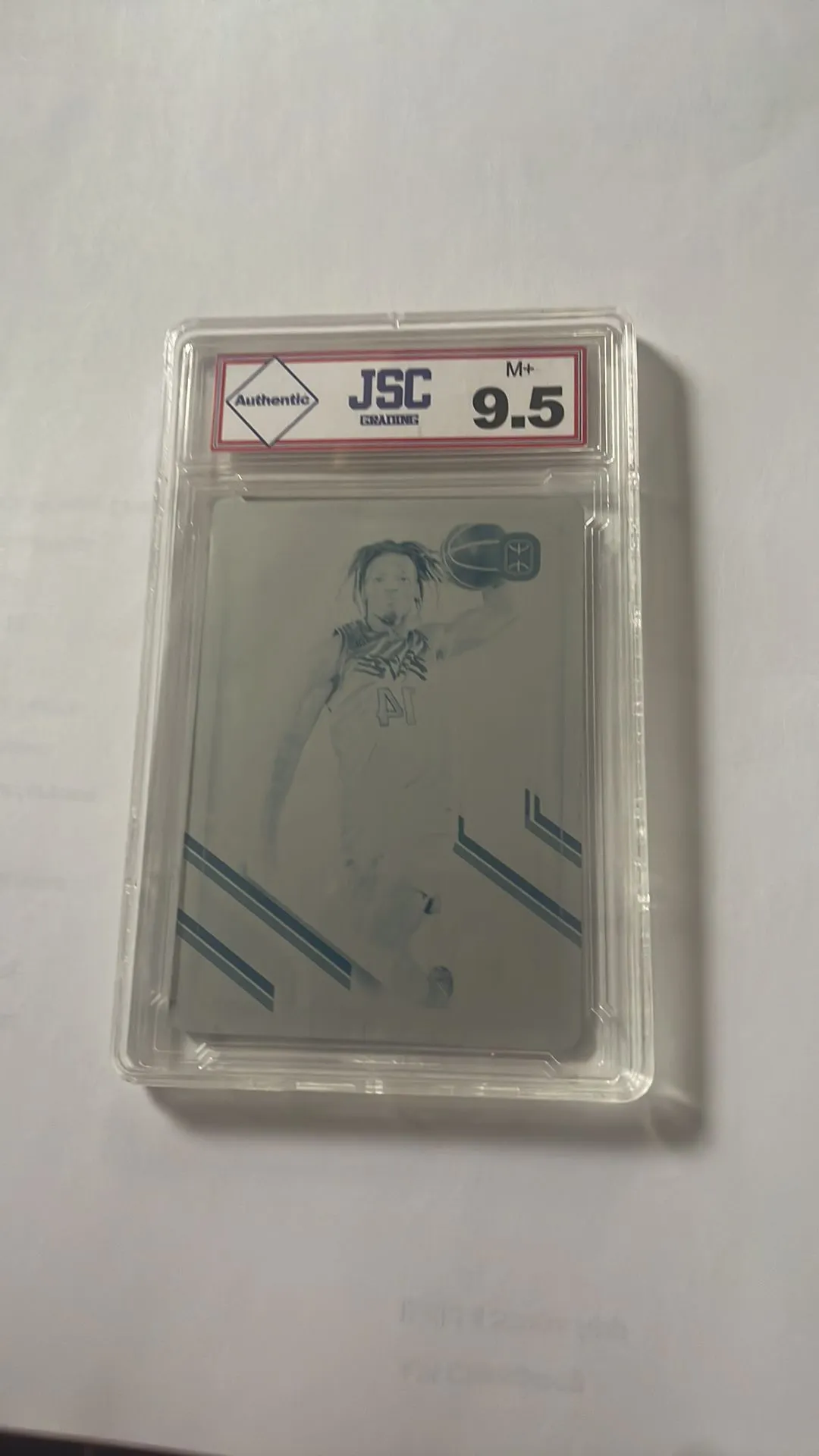 Product image for 2021-22 Topps Chrome OTE Cyan Printing Plate 1/1 Davion Mace