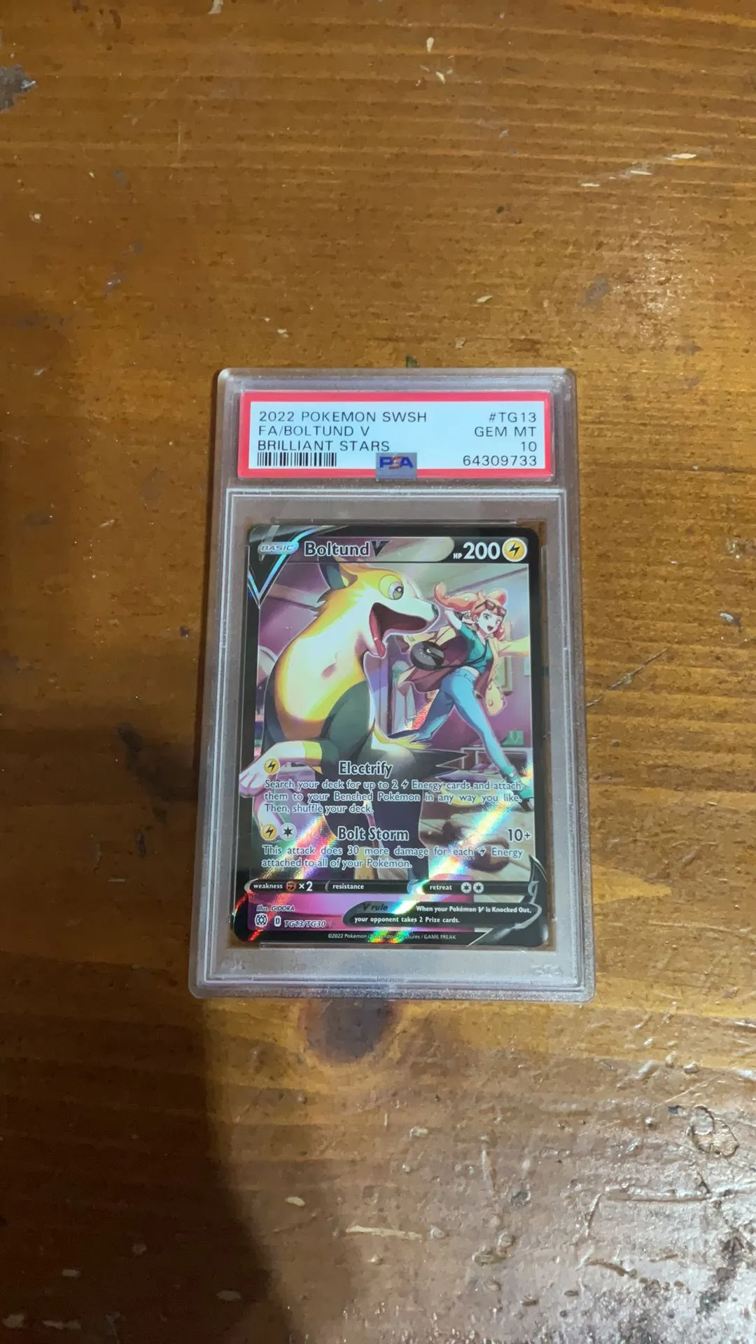 Product image for Boltund V Full Art PSA GEM MT 10