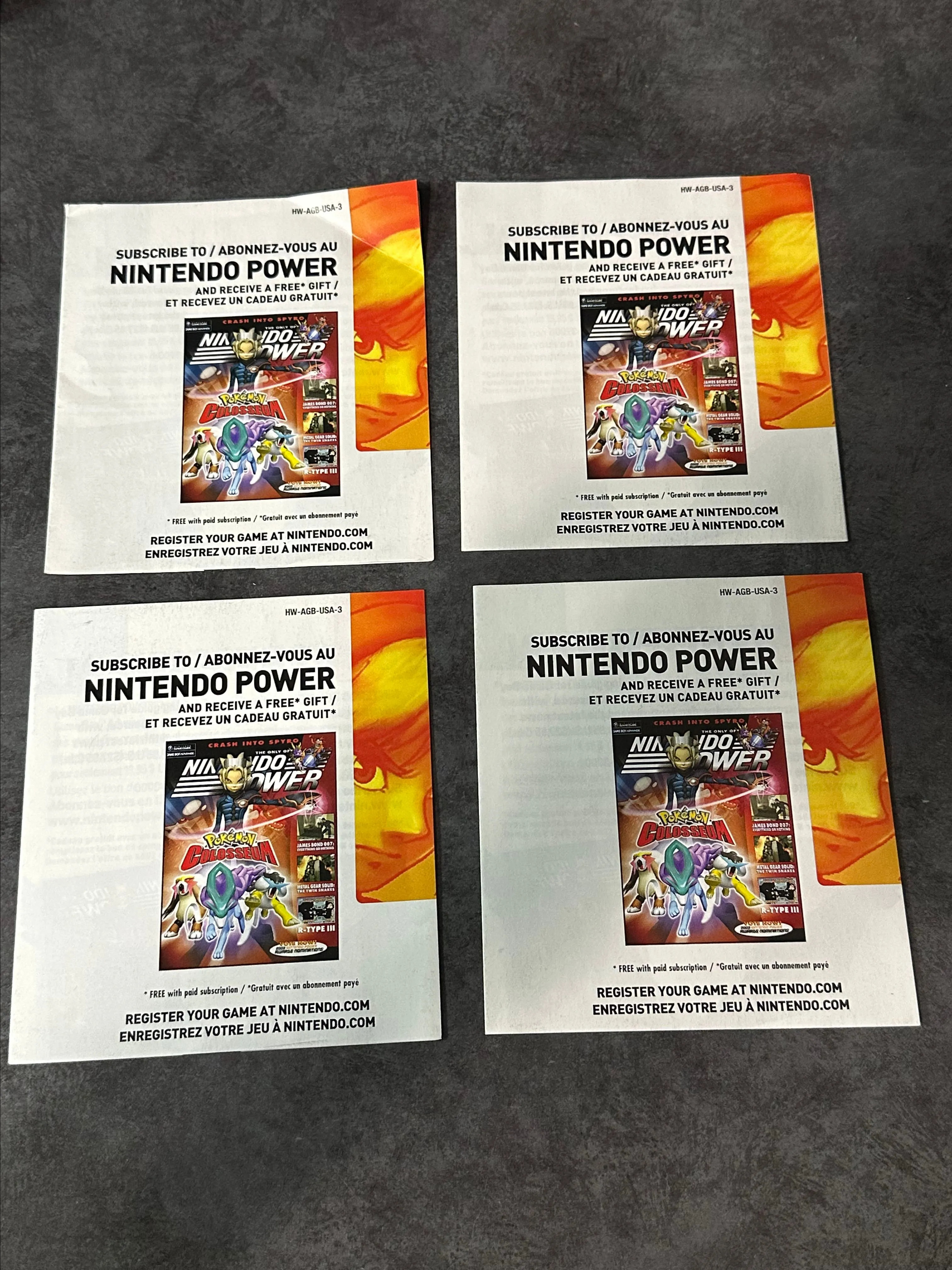 Product image for Misc - Nintendo Gameboy Advance Inserts Lot Nintendo Power Advertisement HW-AGB-USA-3 GBA