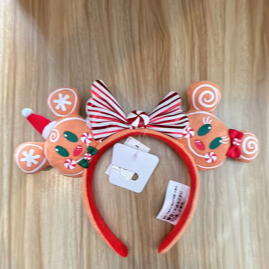 Product image for Minnie and Mickey Mouse Gingerbread Christmas Ear Headband