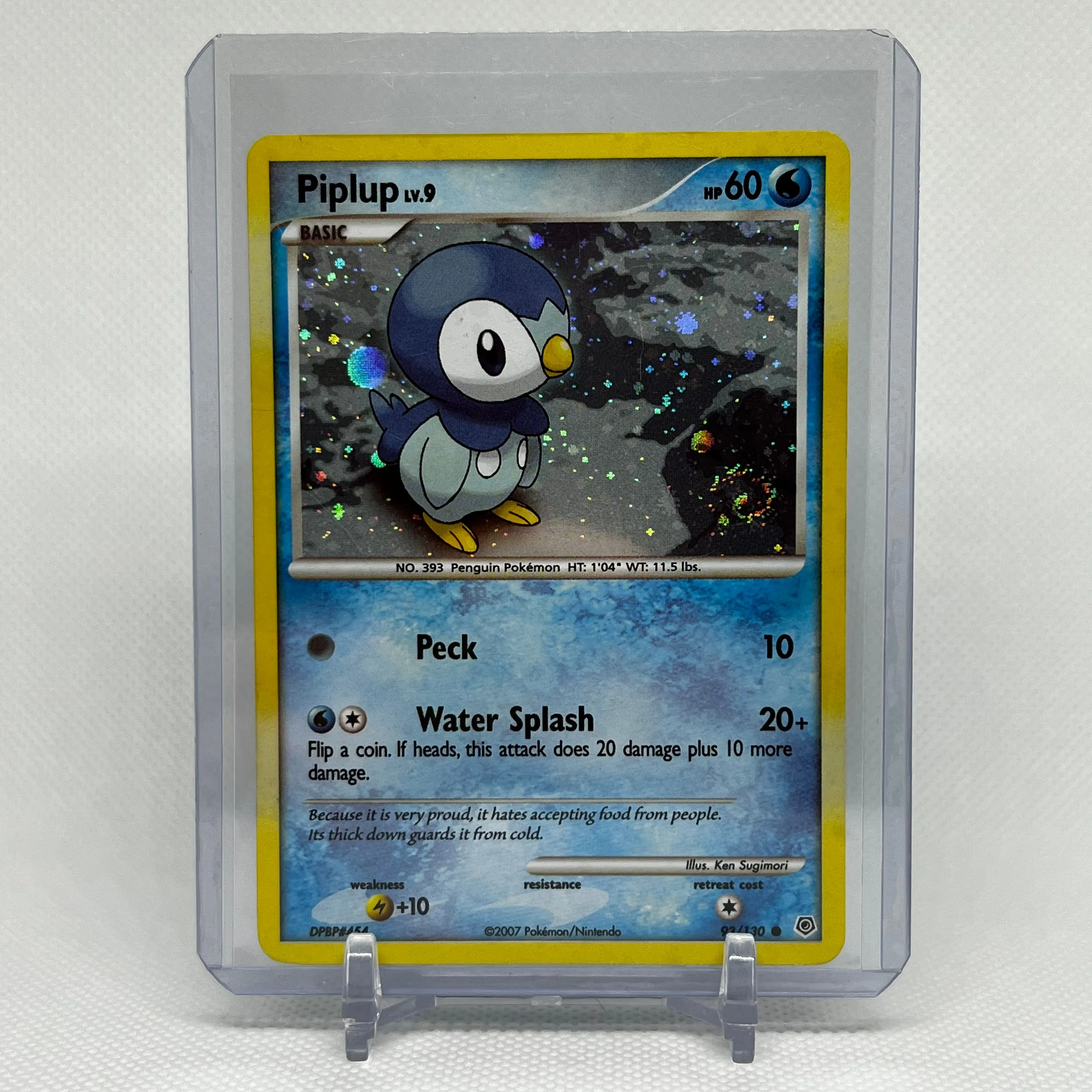 Product image for Piplup Alternate Cosmic Holo Promo Pokemon 93/130 DIAMOND & PEARL NM Swirl