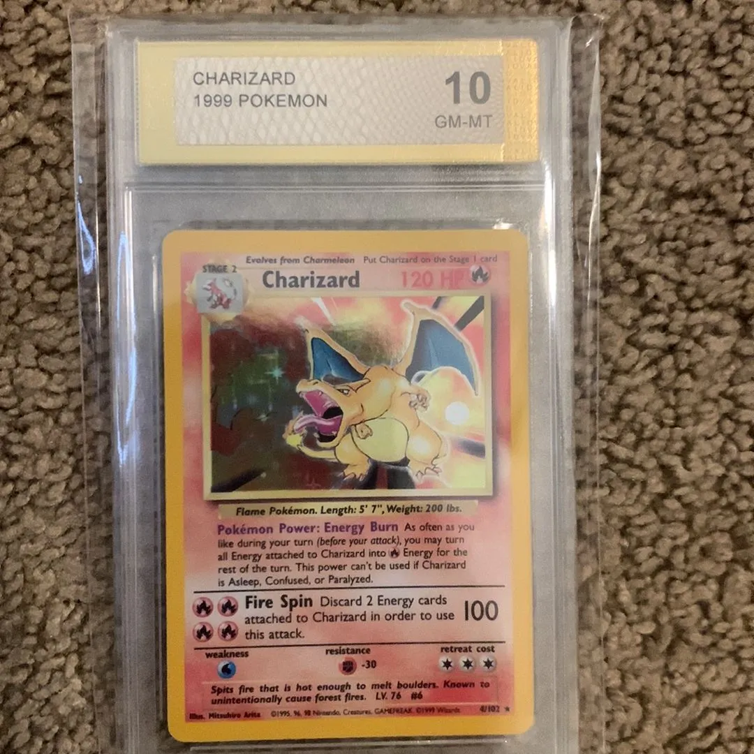 Product image for Charizard Holo 1999 GM MT 10 base set