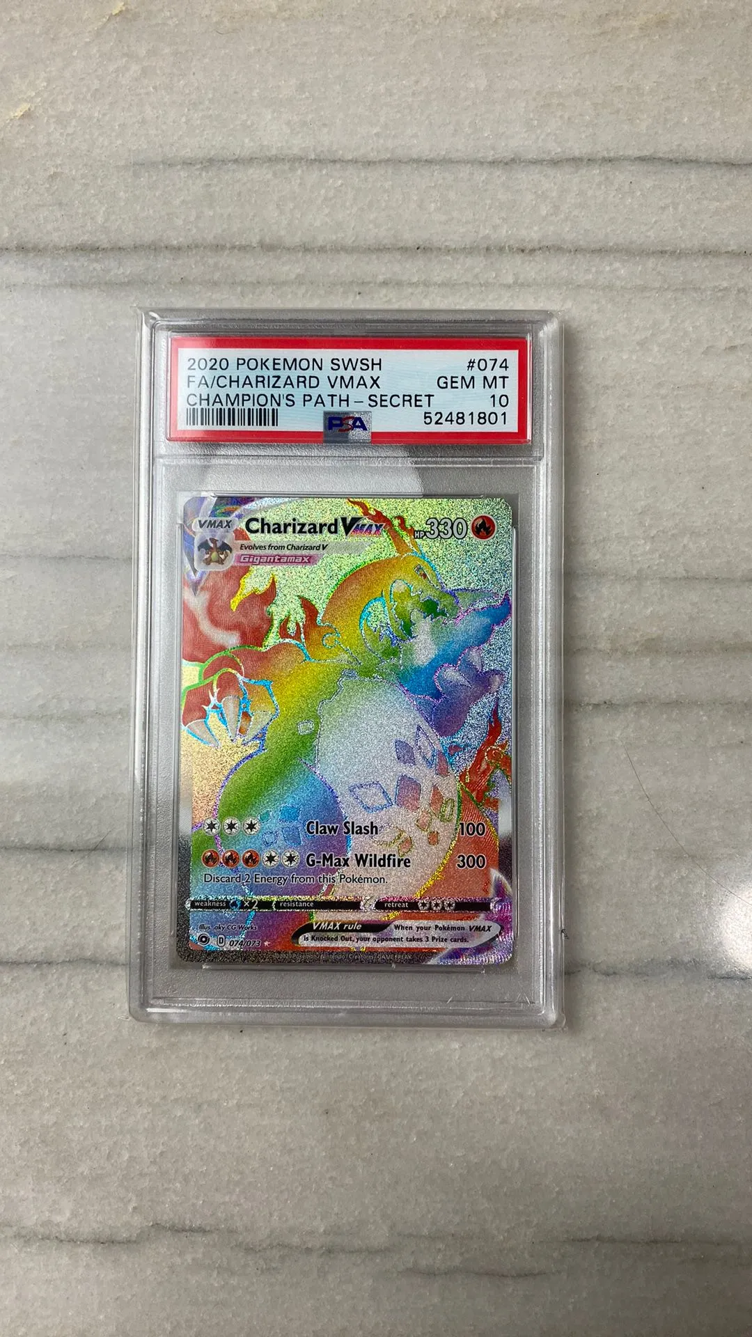 Product image for Charizard VMAX champions path (2020) PSA Gem Mint 10