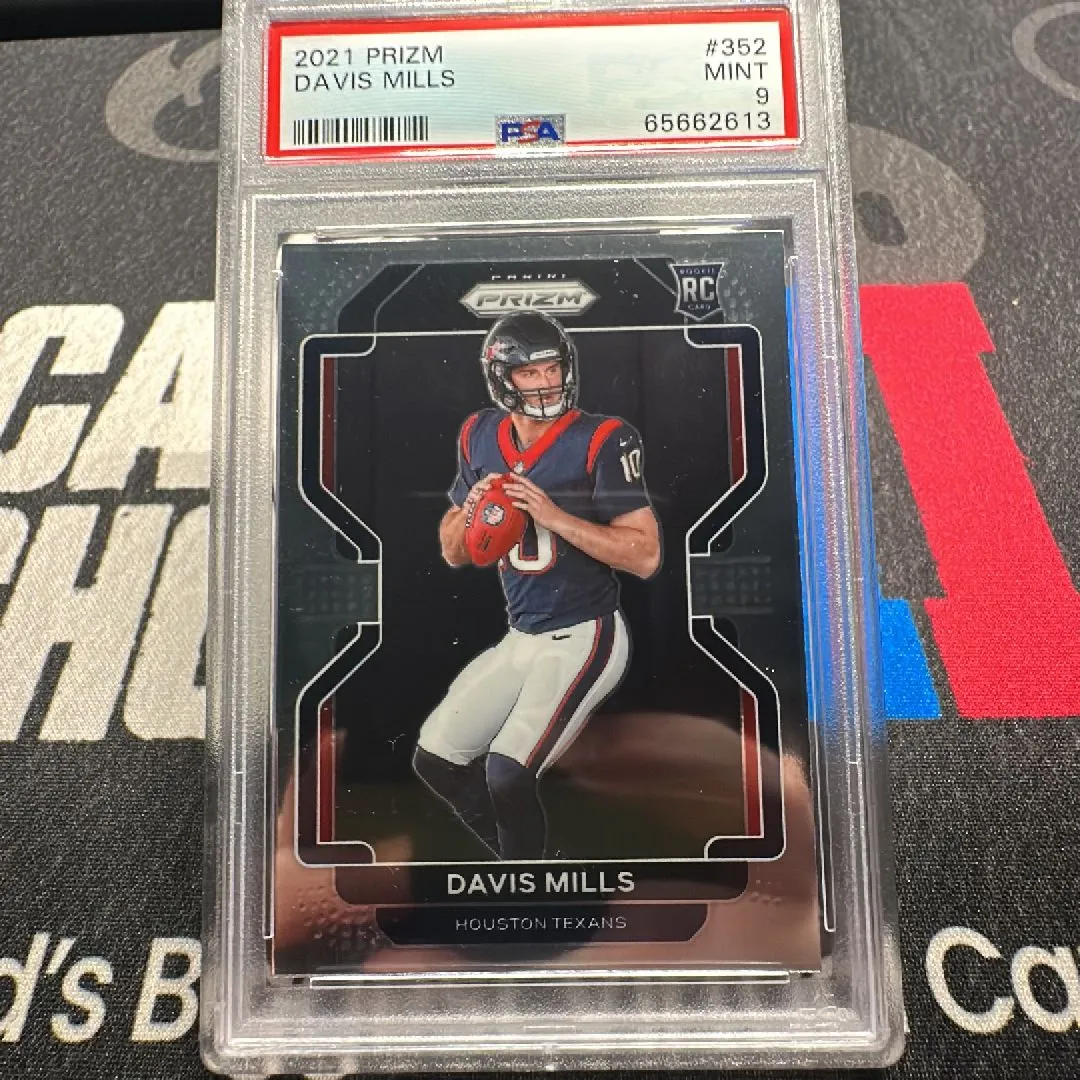 Product image for 2021 Panini Prizm Davis Mills 352  PSA MINT 9