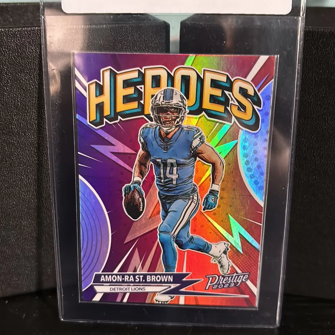 Product image for Amon-Ra St. Brown, heroes prestige 2023. ￼